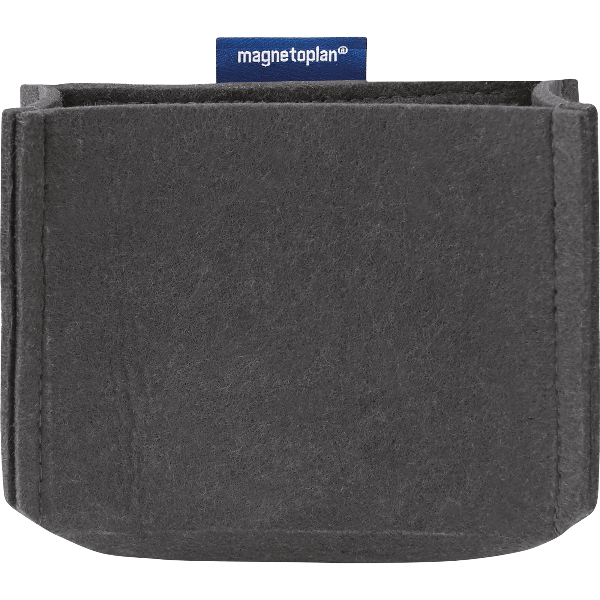 magnetoplan® Stiftehalter magnetoTray MEDIUM 130x100x60mm Filz grau