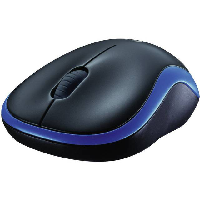 Logitech Mouse M185 schwarz, blau