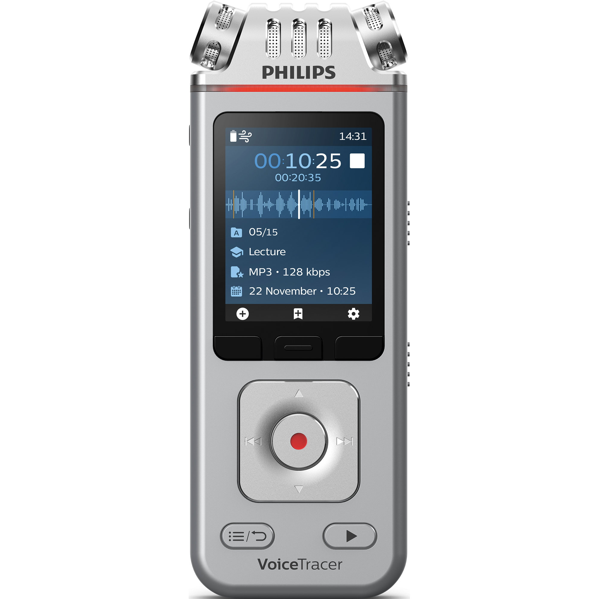 Philips Diktiergerät Digital Voice Tracer DVT411000