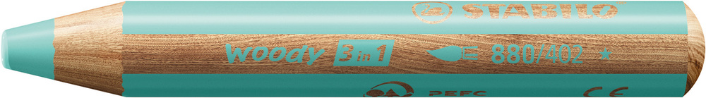 STABILO® Aquarellstift woody 3 in 1 pastellblau