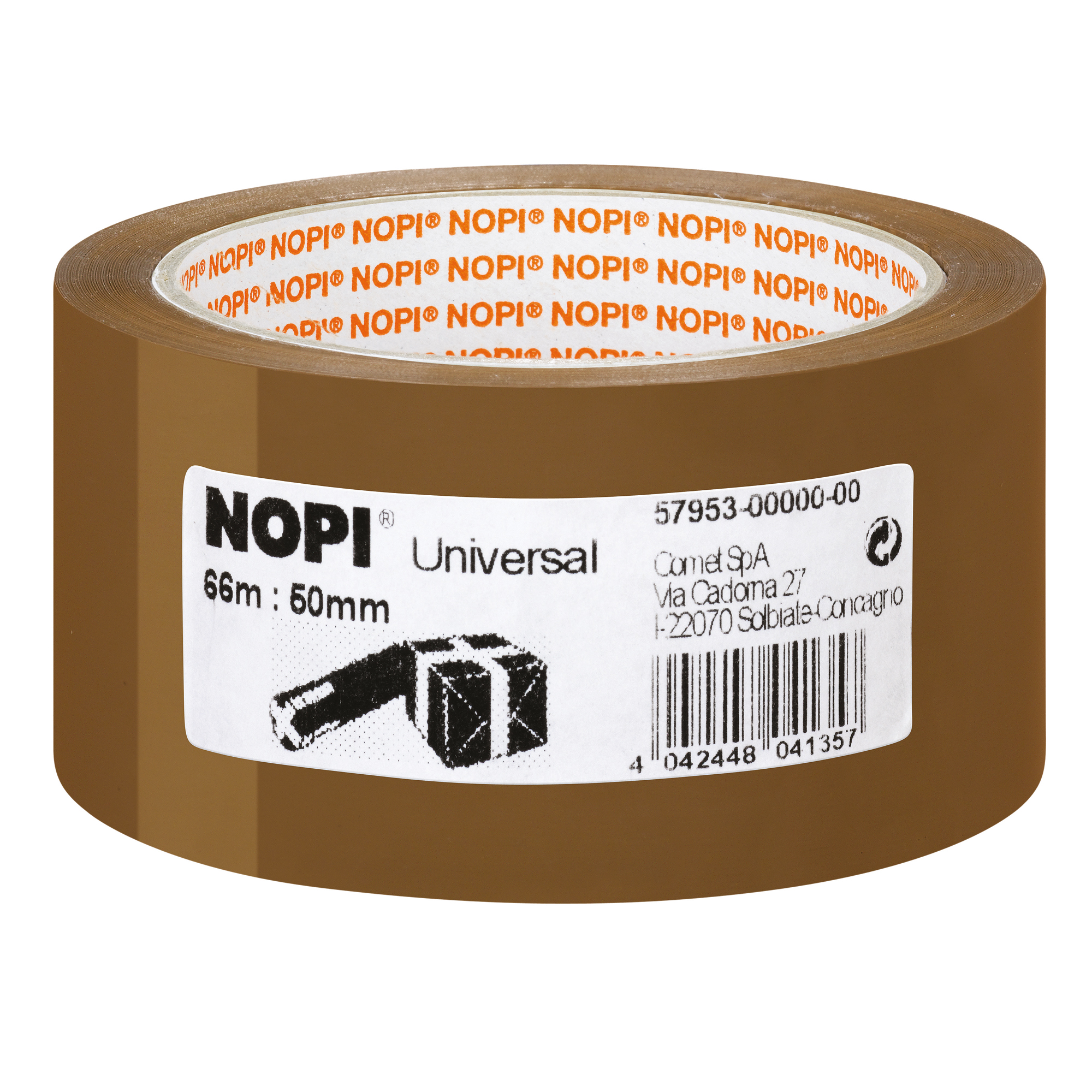 NOPI® Packband Universal 50 mm x 66 m braun