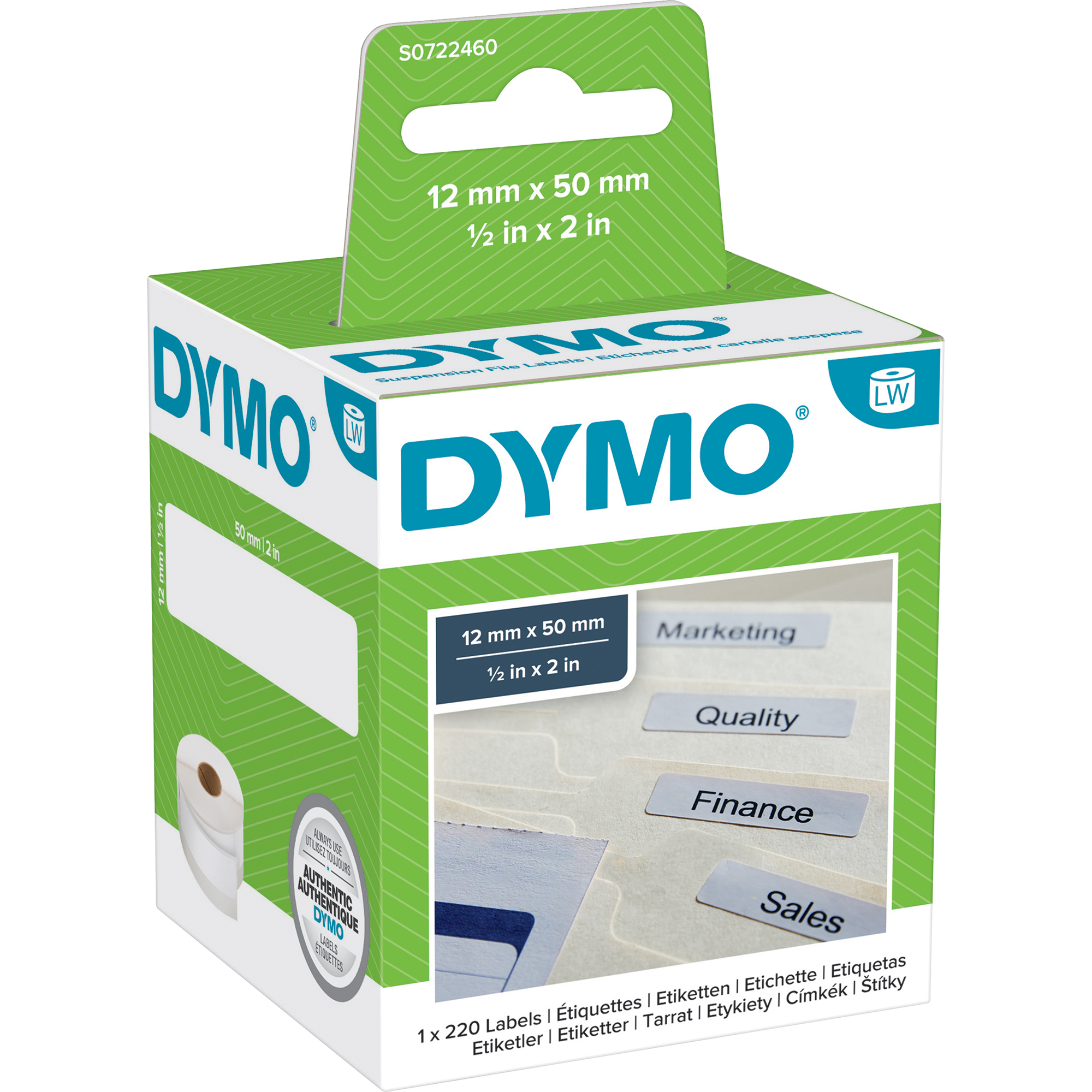 DYMO® Rollenetikett Hängeablageetikett