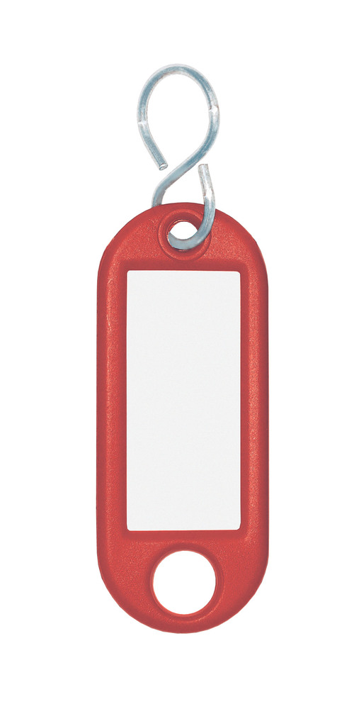 WEDO® Schlüsselanhänger 5,2 x 2,1 x 0,3 cm mit S-Haken rot