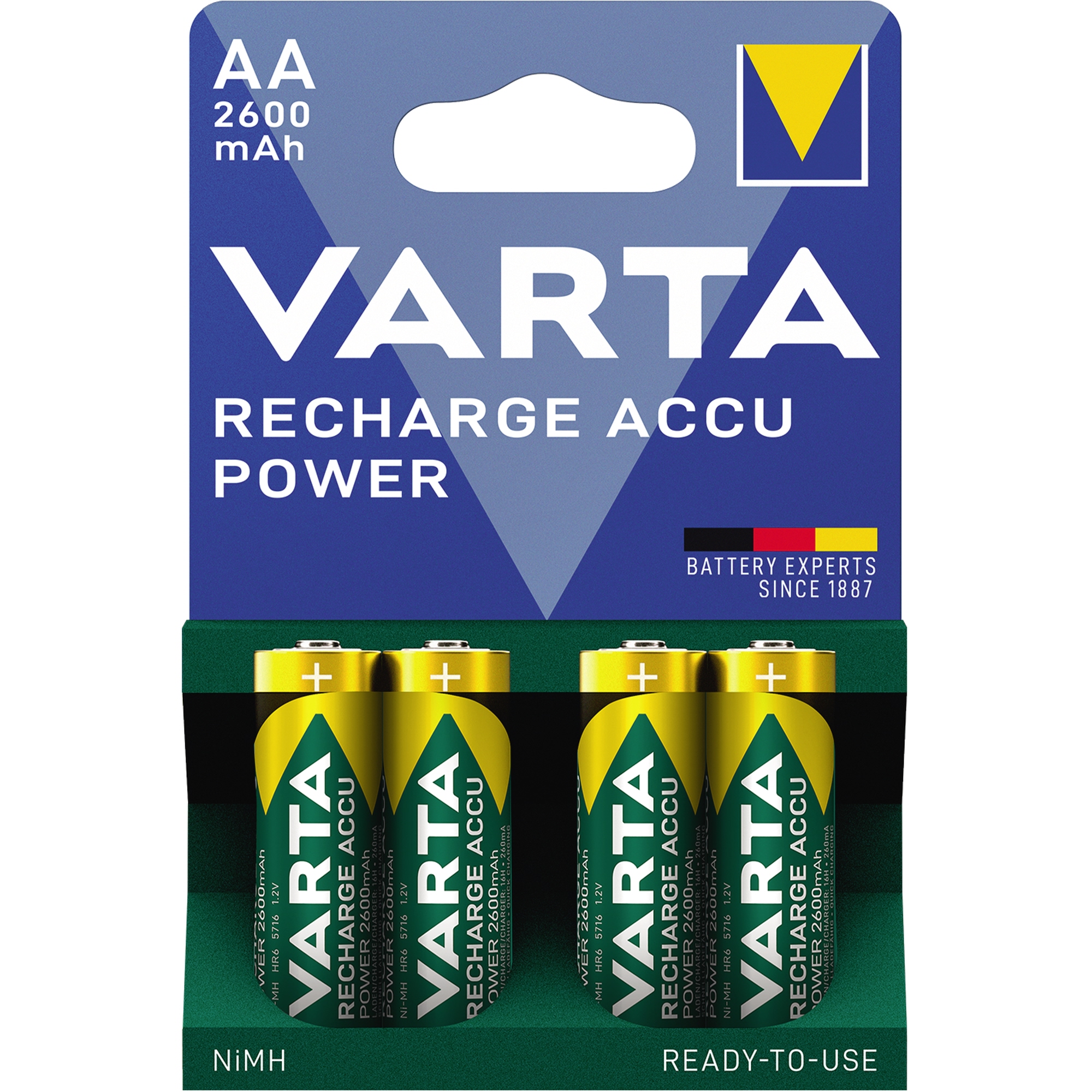 Varta Akku Recharge Accu Power Mignon/AA 2.600 mAh