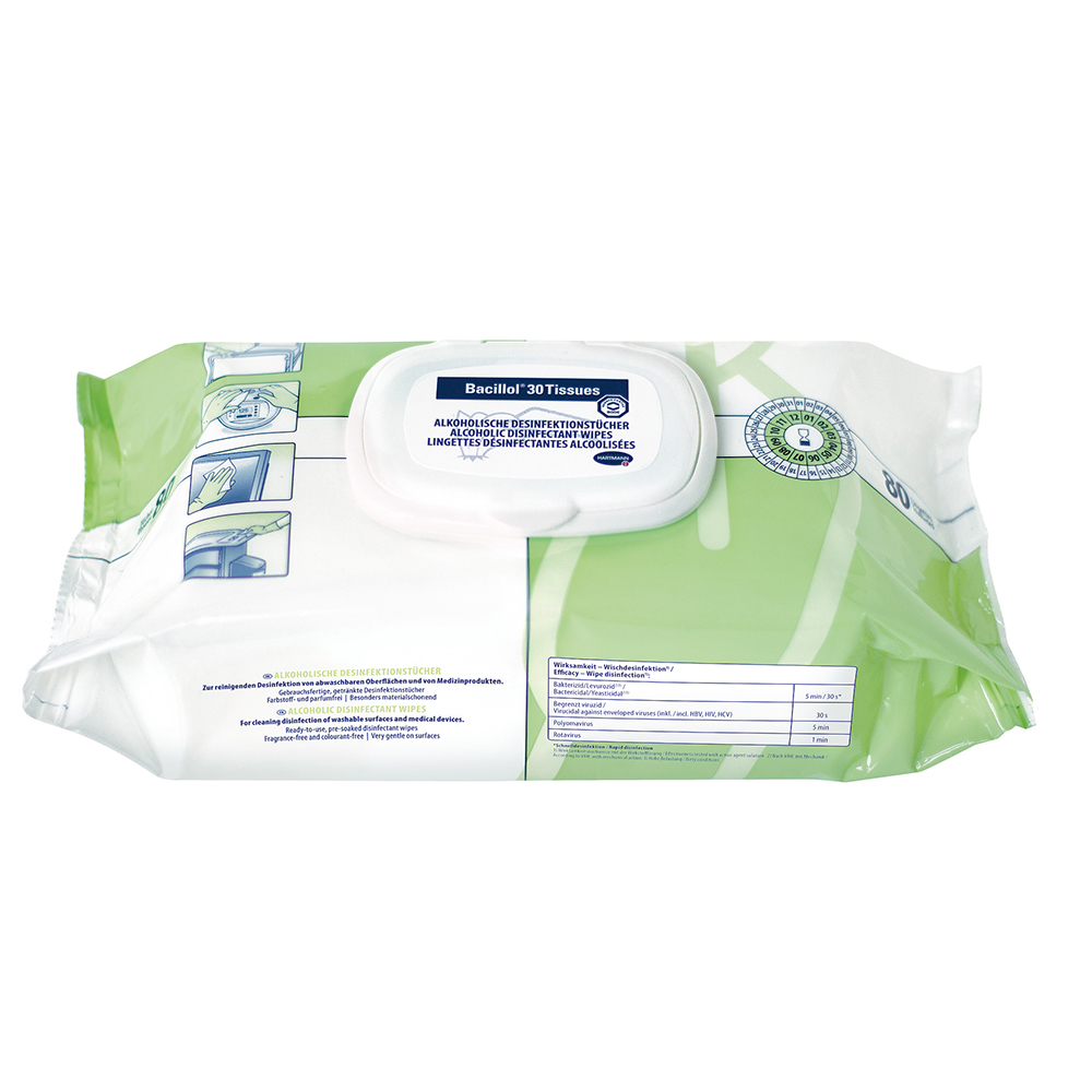 Bacillol® Schnell-Desinfektionstücher 30 Tissues 80 Tücher