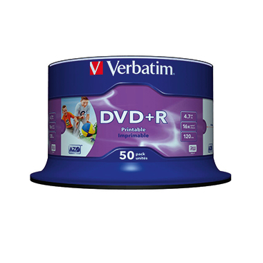 Verbatim DVD+R 50er Packung bedruckbar