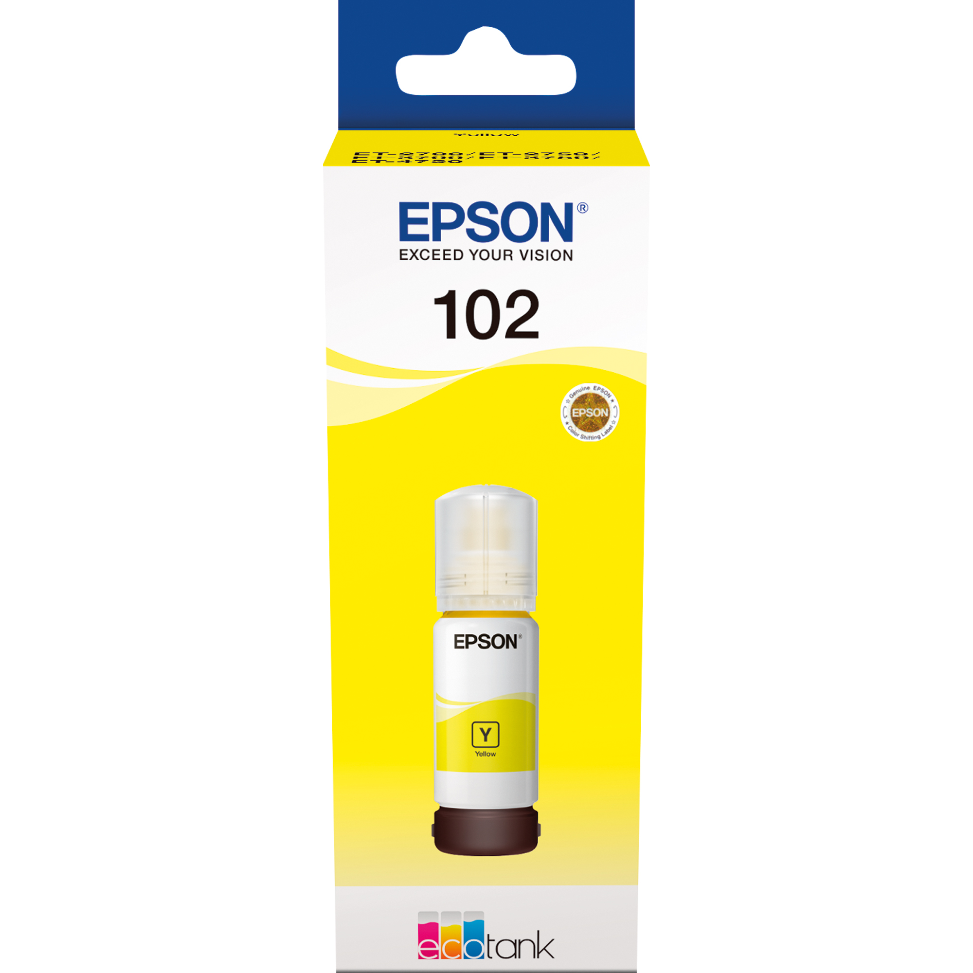 Epson Nachfülltinte Tintenstrahldrucker 102 70 ml gelb