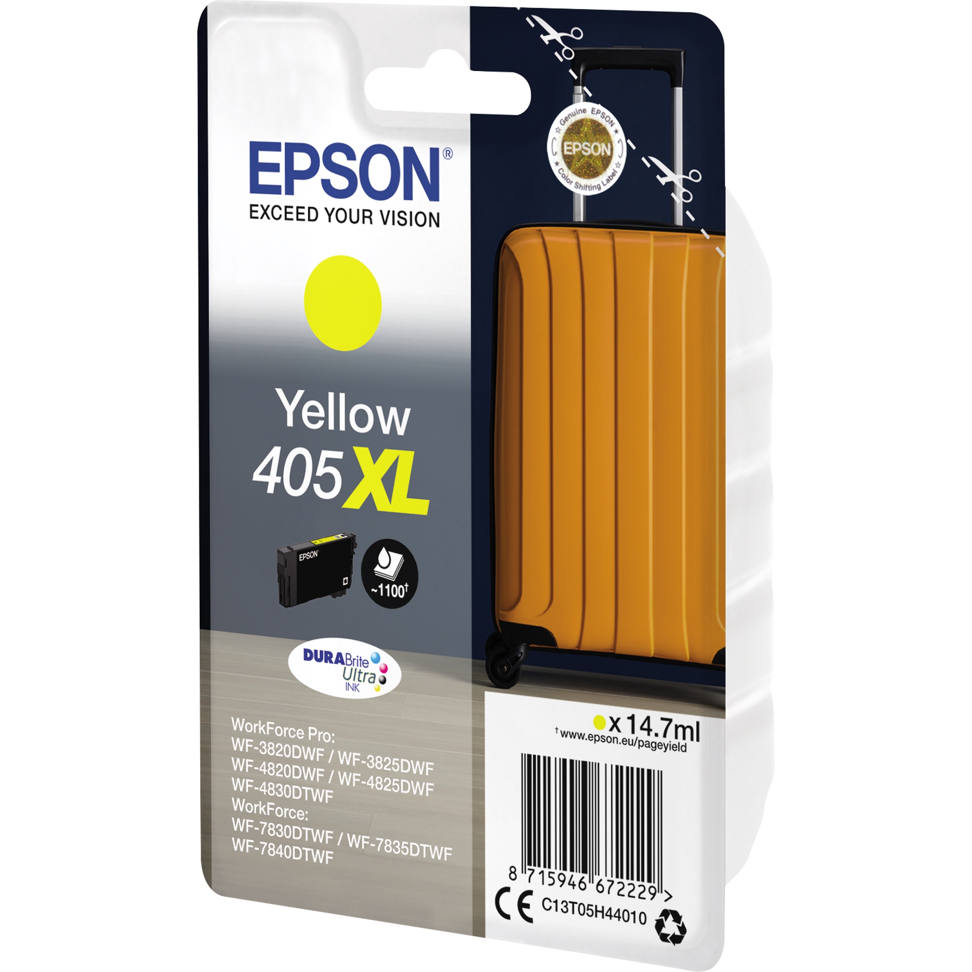 Tintenpatrone Epson 405XL gelb 14,7ml (WF-38207830)