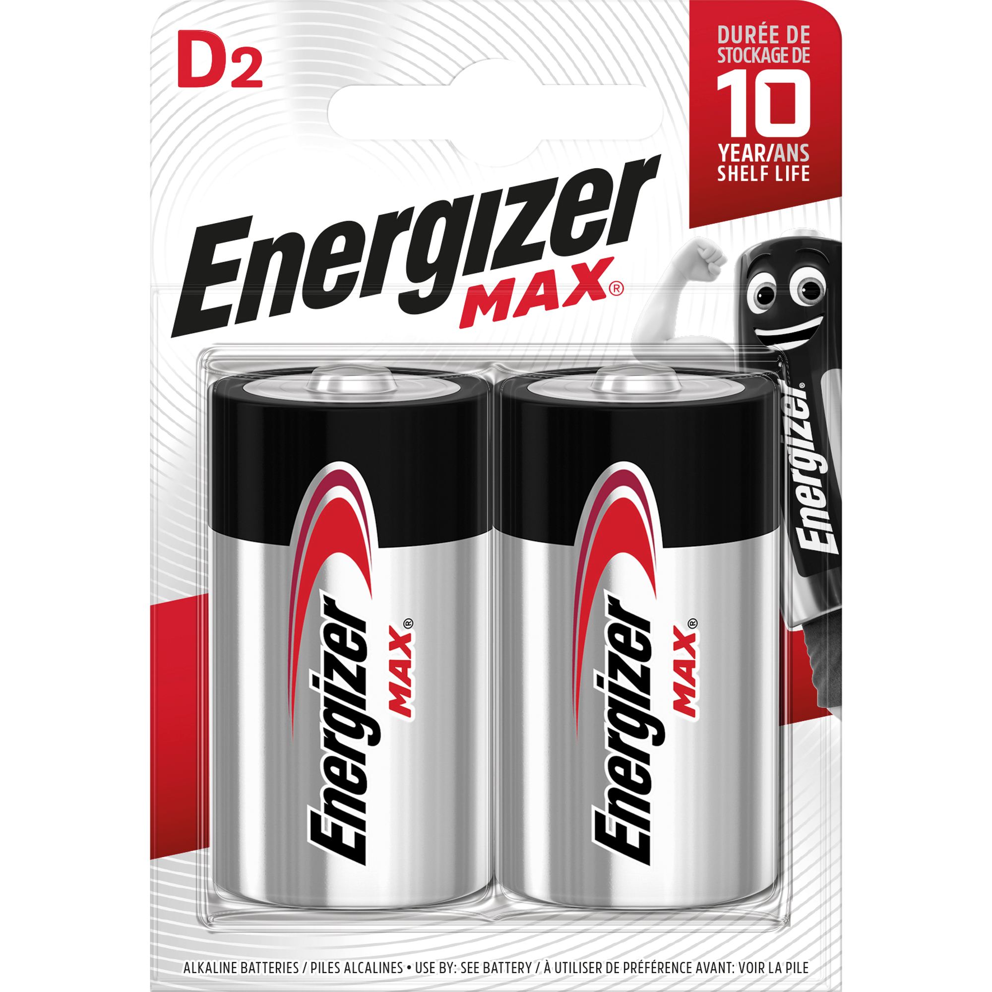 Energizer Batterie Max Alkaline E302306800 DMonoLR20 2 St.Pack.
