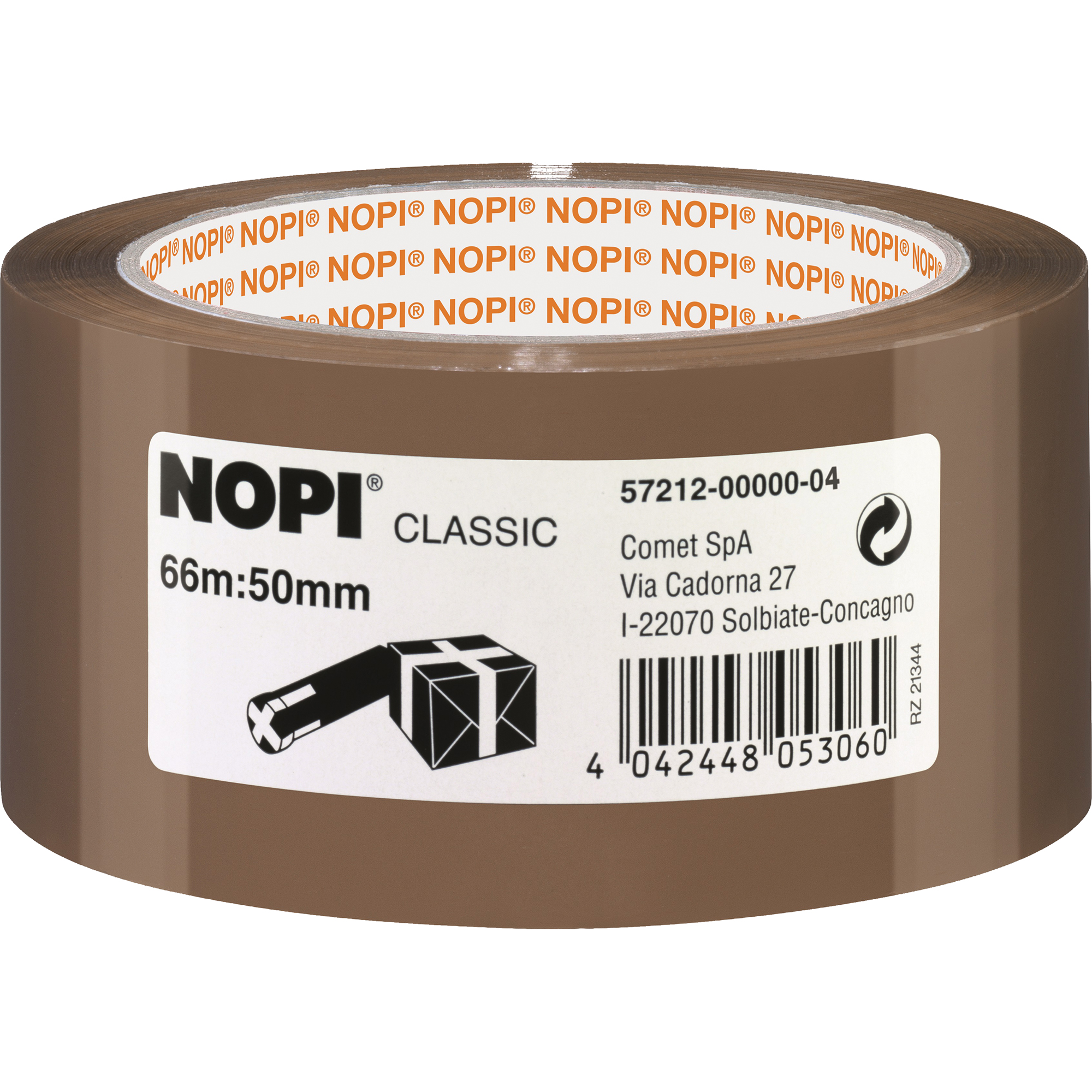 NOPI® Packband Classic 50 mm x 66 m braun