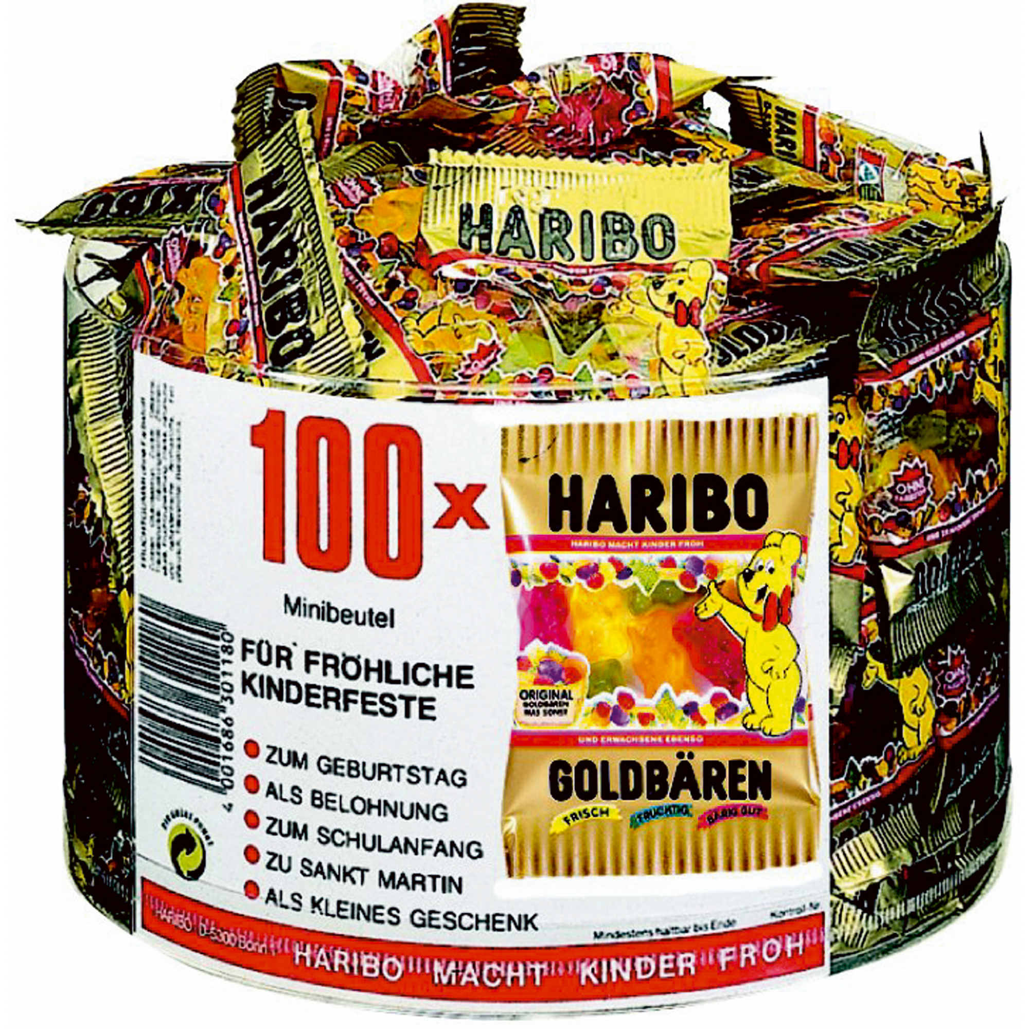 HARIBO Fruchtgummi Goldbären 100 Btl.