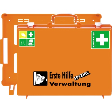 SÖHNGEN Erste-Hilfe-Koffer Schulsport, mit Wandhalterung, orange