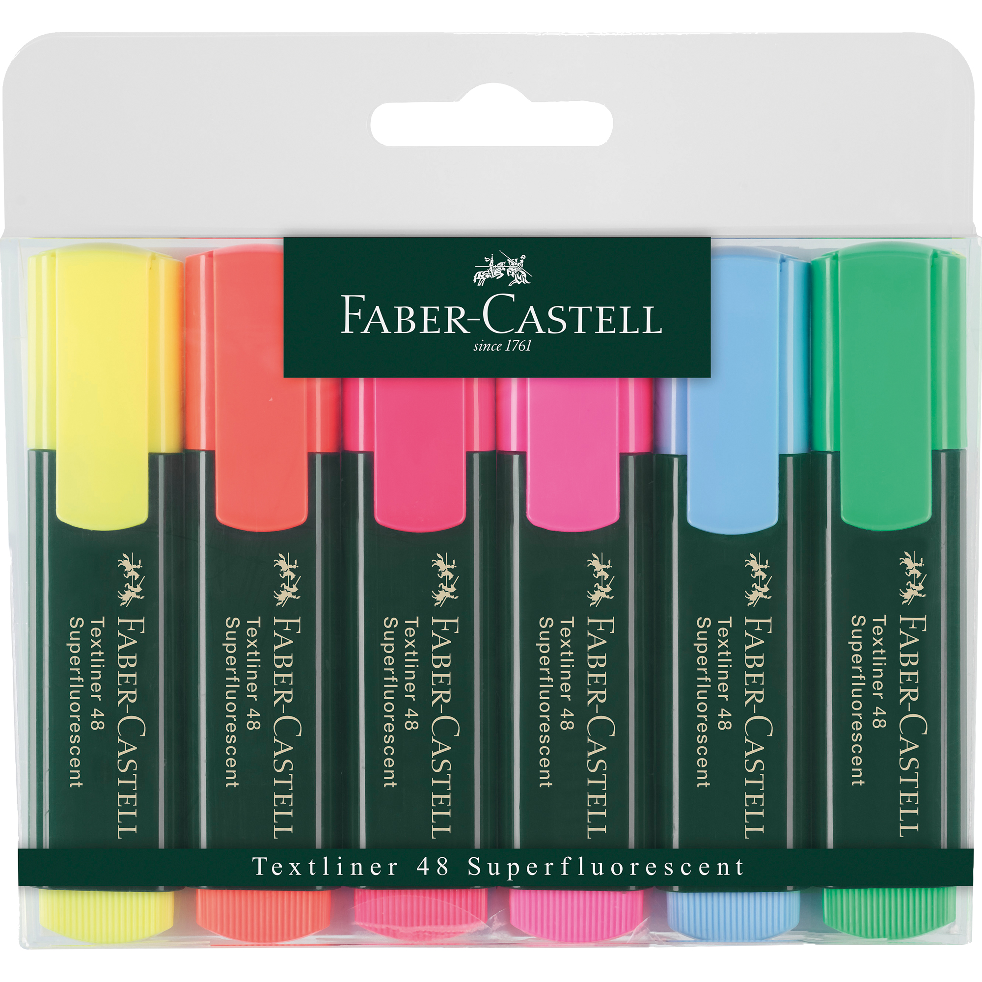 Faber-Castell Textmarker TEXTLINER 48 Refill 6 St./Pck.