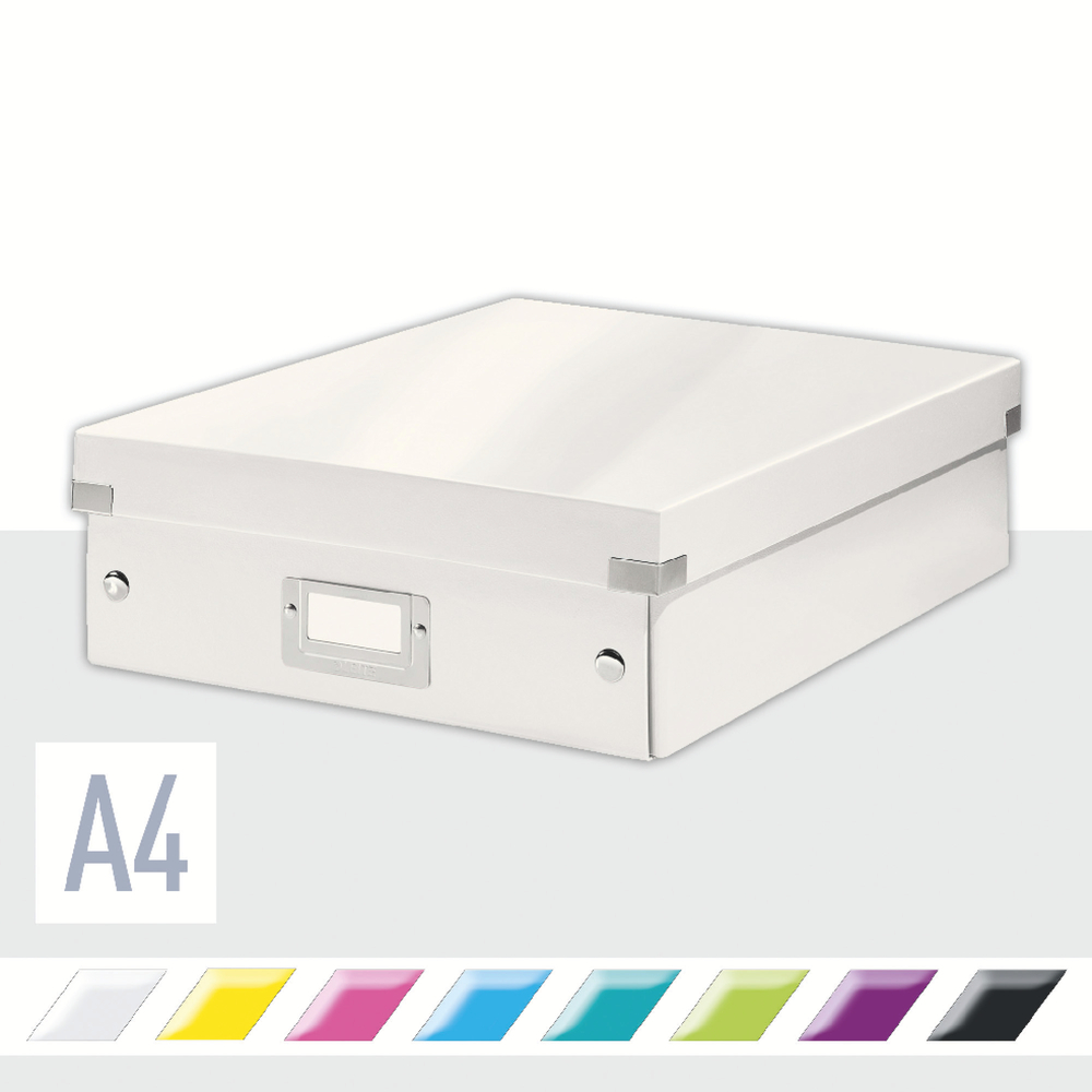 Leitz Aufbewahrungsbox Click & Store WOW 28 x 10 x 37 cm weiß