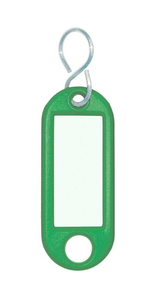 WEDO® Schlüsselanhänger 5,2 x 2,1 x 0,3 cm mit S-Haken grün