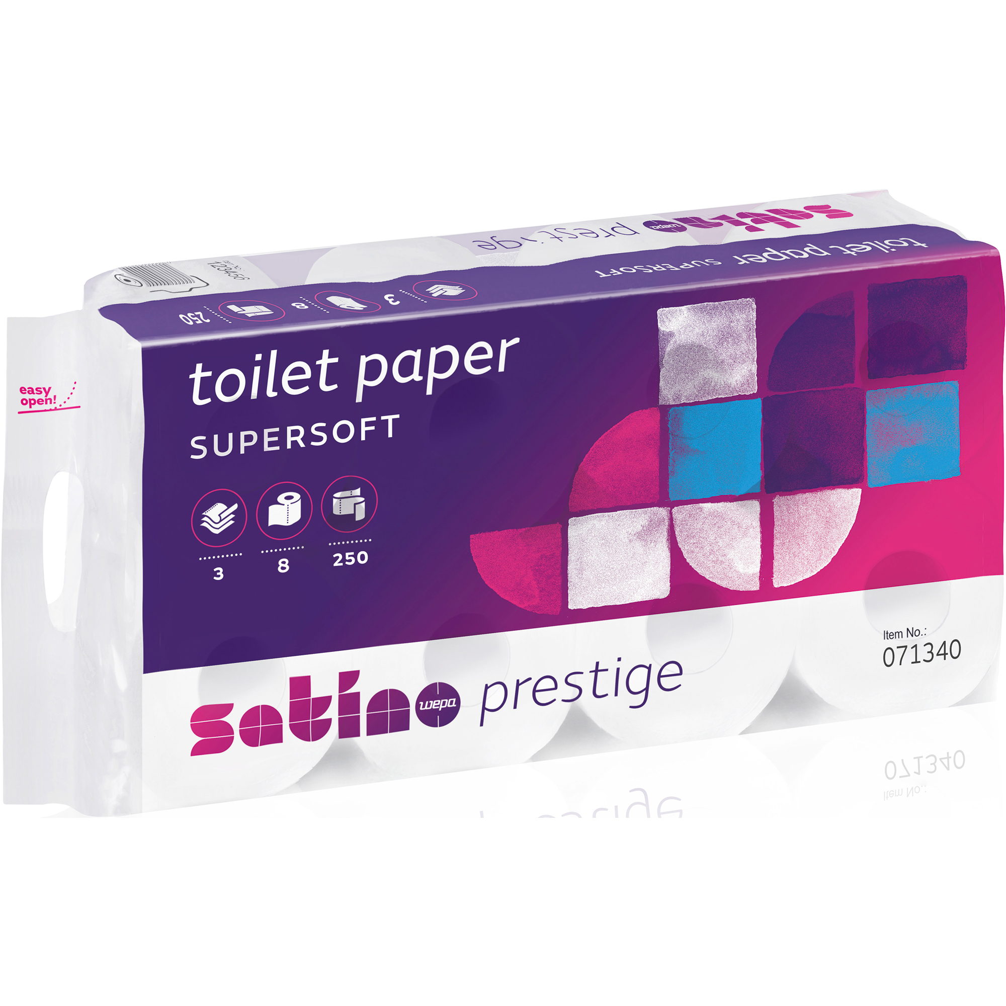 Satino Toilettenpapier Prestige 3-lagig 8er Pack
