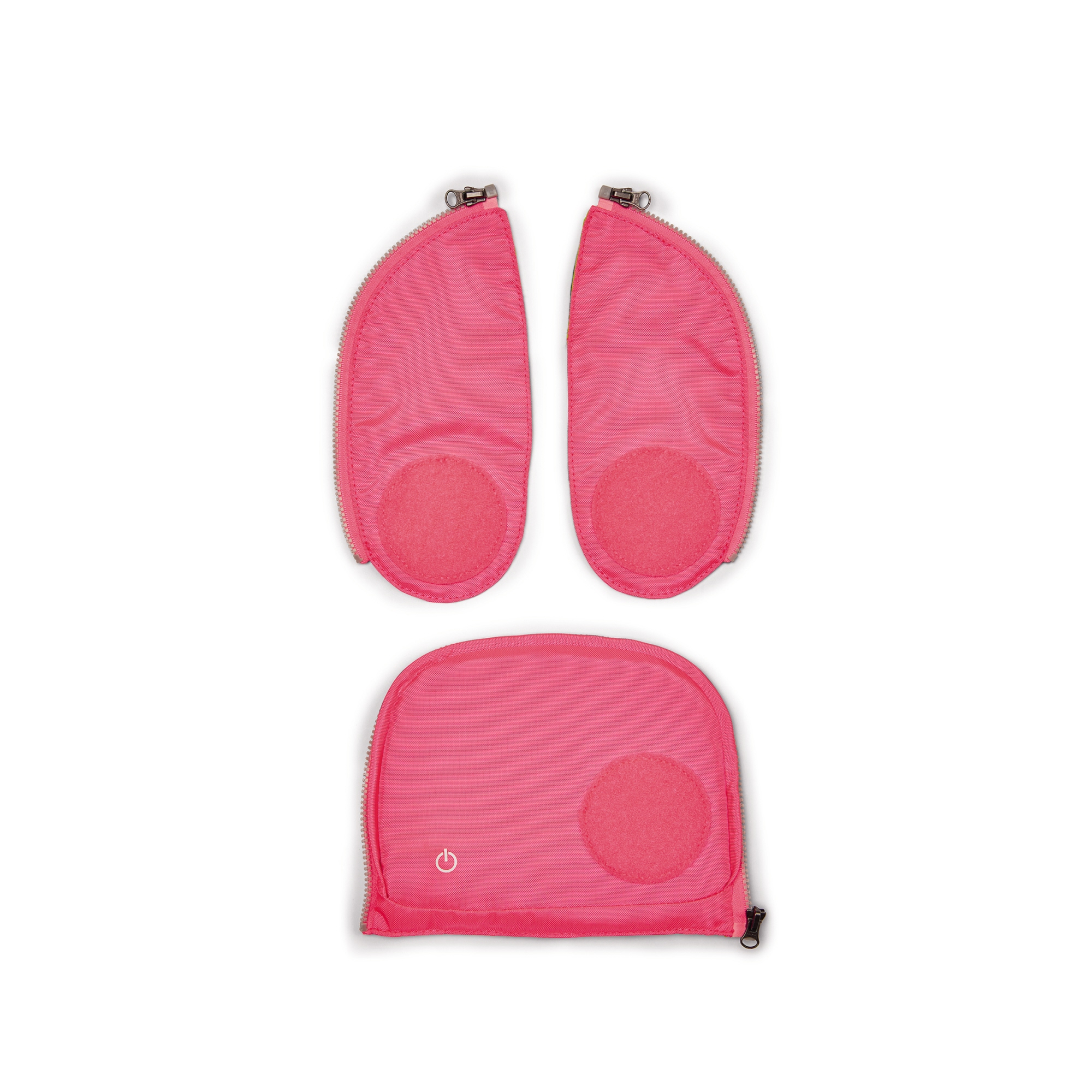 ERGOBAG Seitentaschen Zip-Set Fluo LED pink