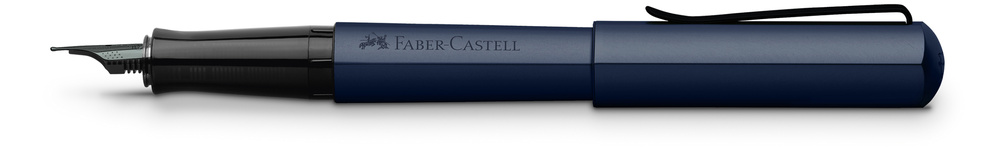 Faber-Castell Füllfederhalter Hexo M Alu blau