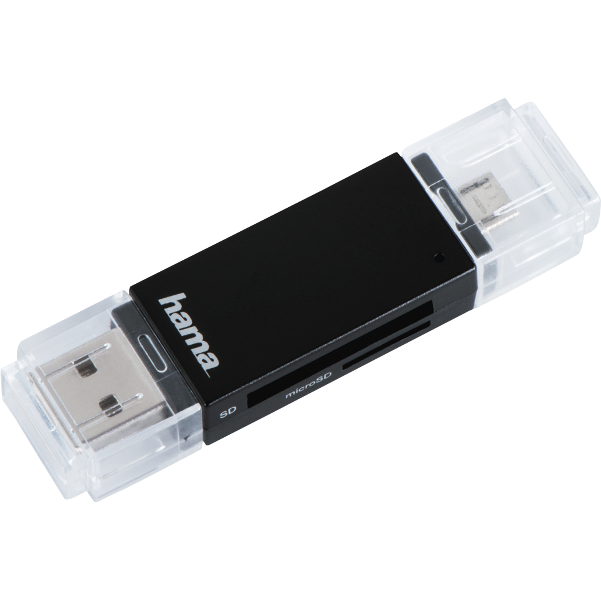 Hama Kartenleser 00181056 USB-2.0-OTG SDmicroSD schwarz