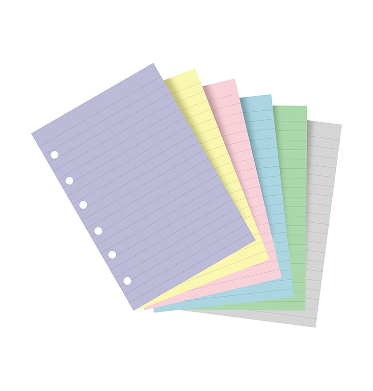 Filofax Notizpapier Pocket liniert Pastellfarben