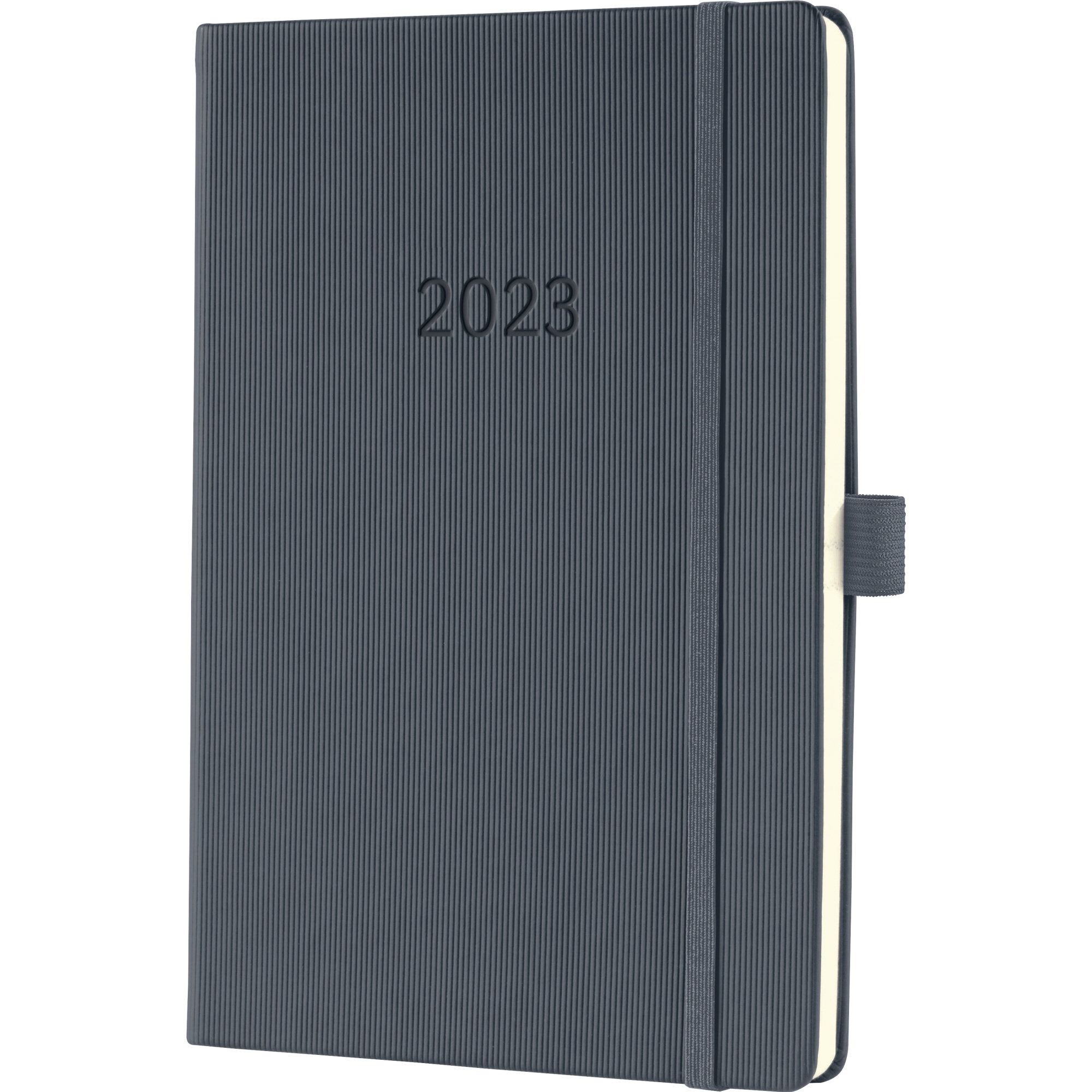SIGEL Buchkalender Conceptum 2023 A5 Hardcover Softwave dunkelgrau