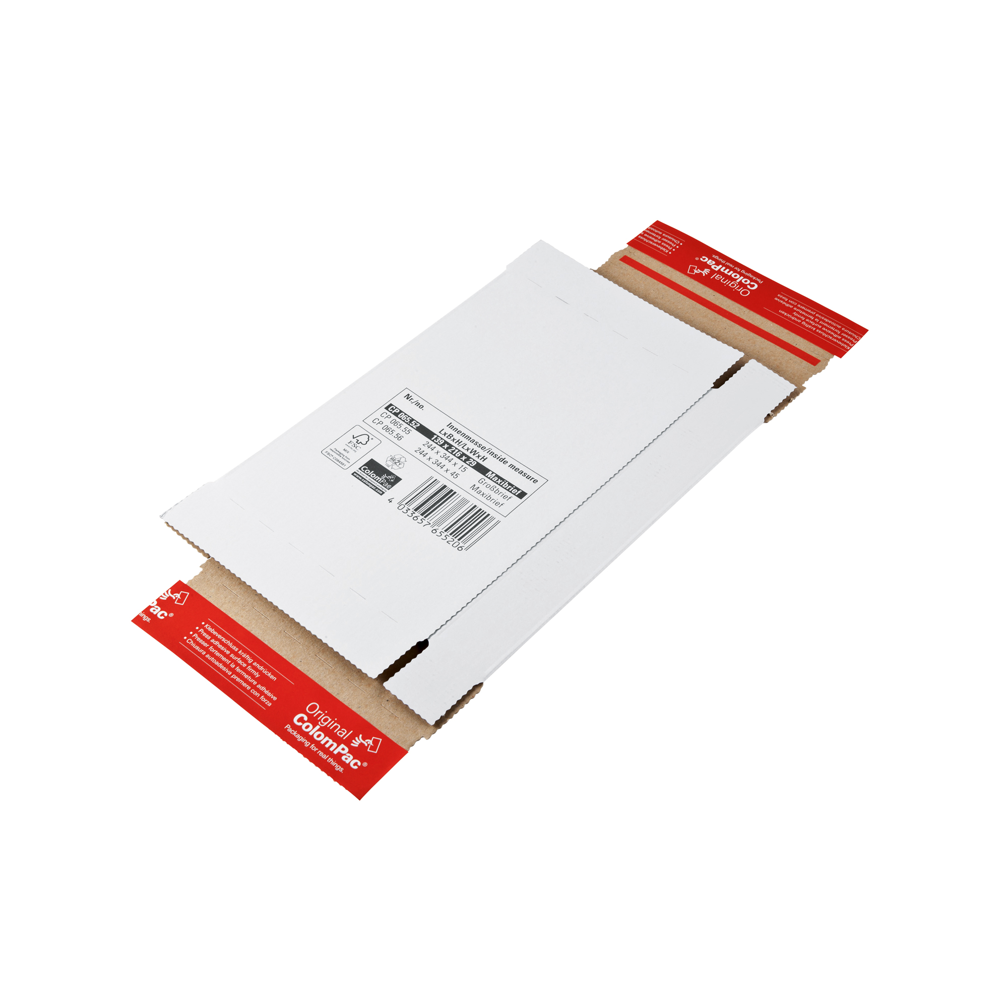ColomPac® Versandkarton Kurierpaket 24,4 x 1,5 x 34,4 cm