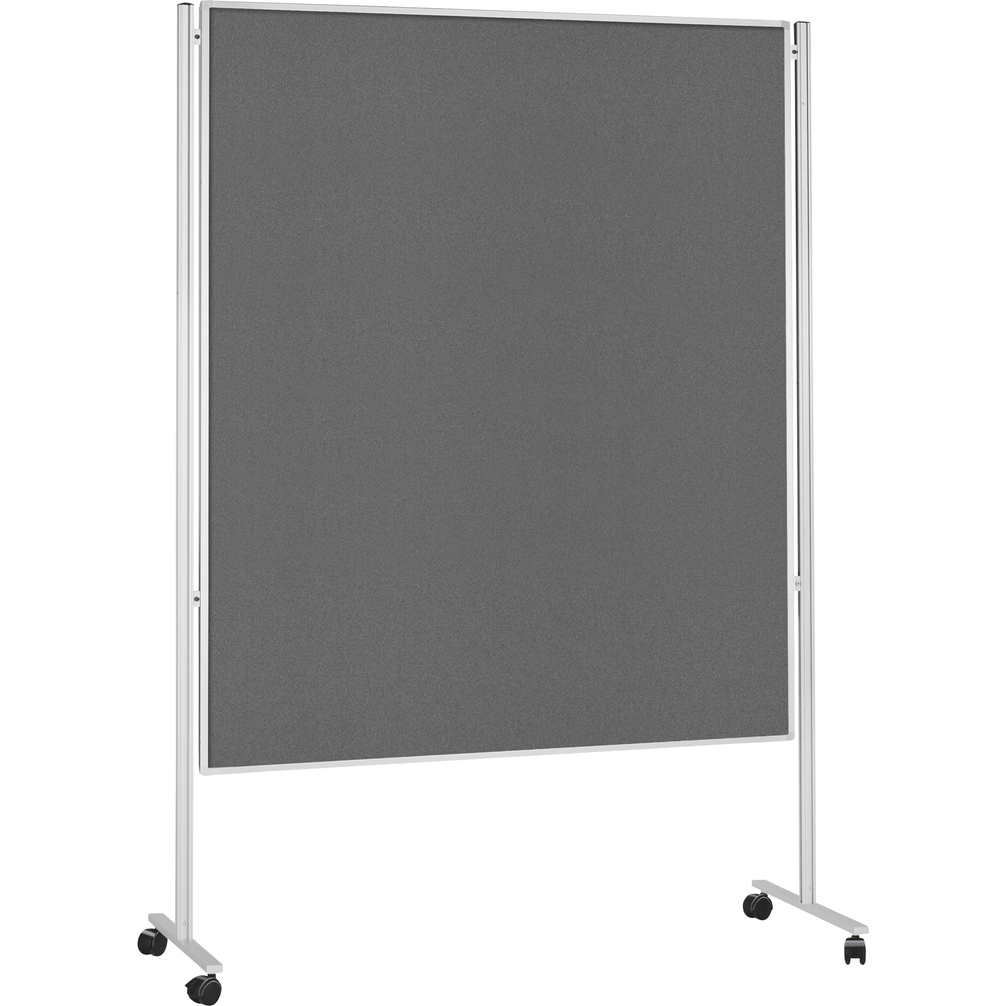 magnetoplan® Moderationstafel mobil 120x150cm Filz Alurahmen grau