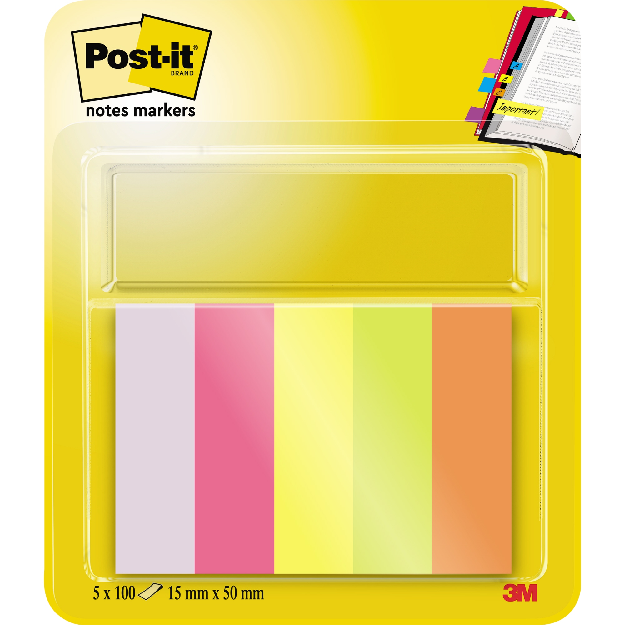 Post-it® Haftstreifen Page Marker 15 x 50 mm