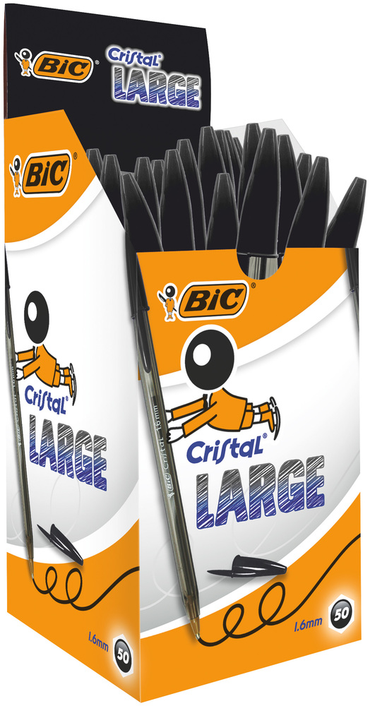 BIC® Einwegkugelschreiber Cristal® large schwarz