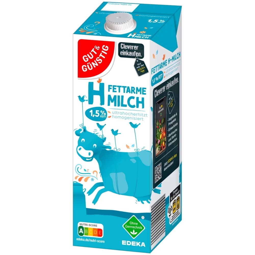 H-Milch 1,5% 12-er Karton
