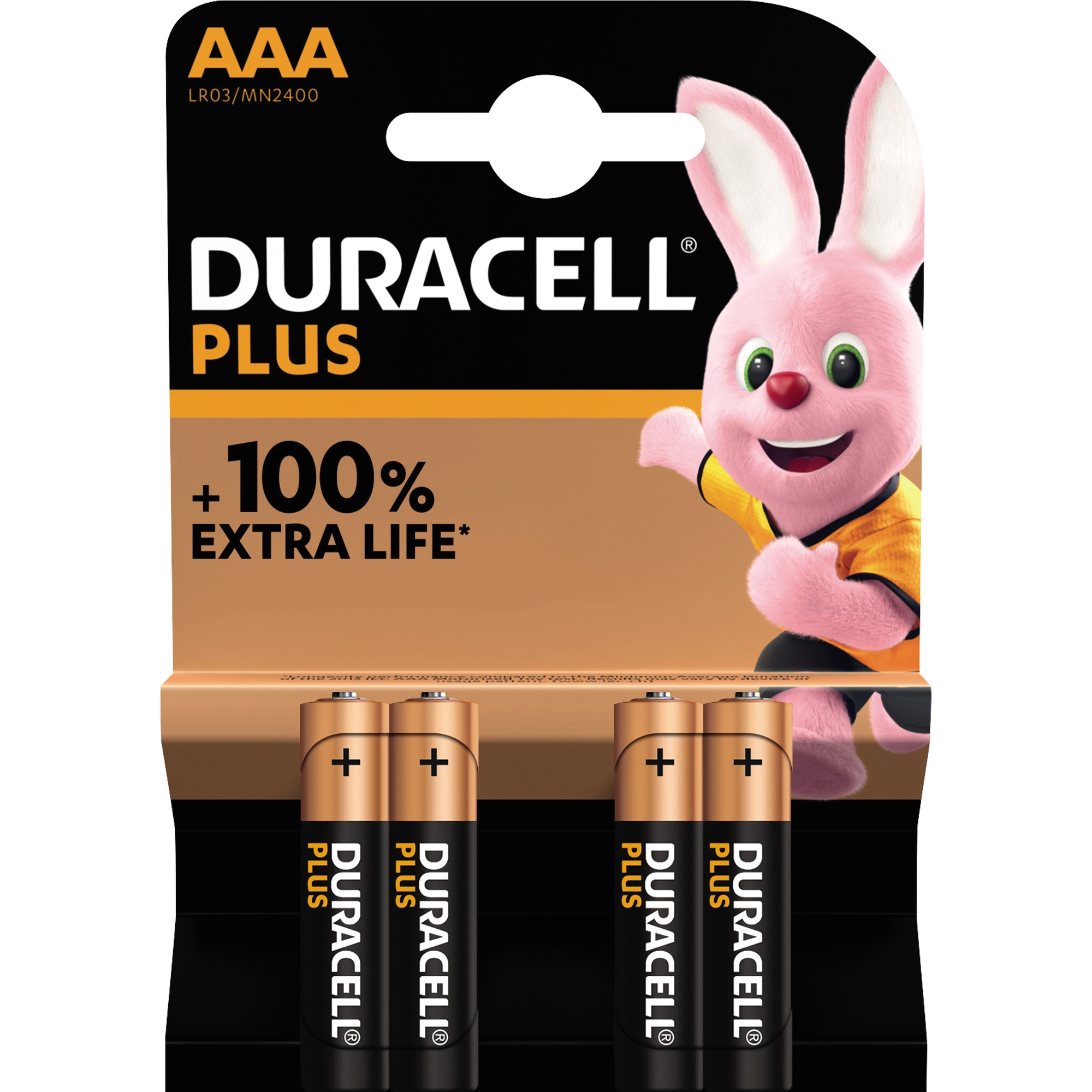 DURACELL Batterie Plus Micro AAA LR03 4er Pack