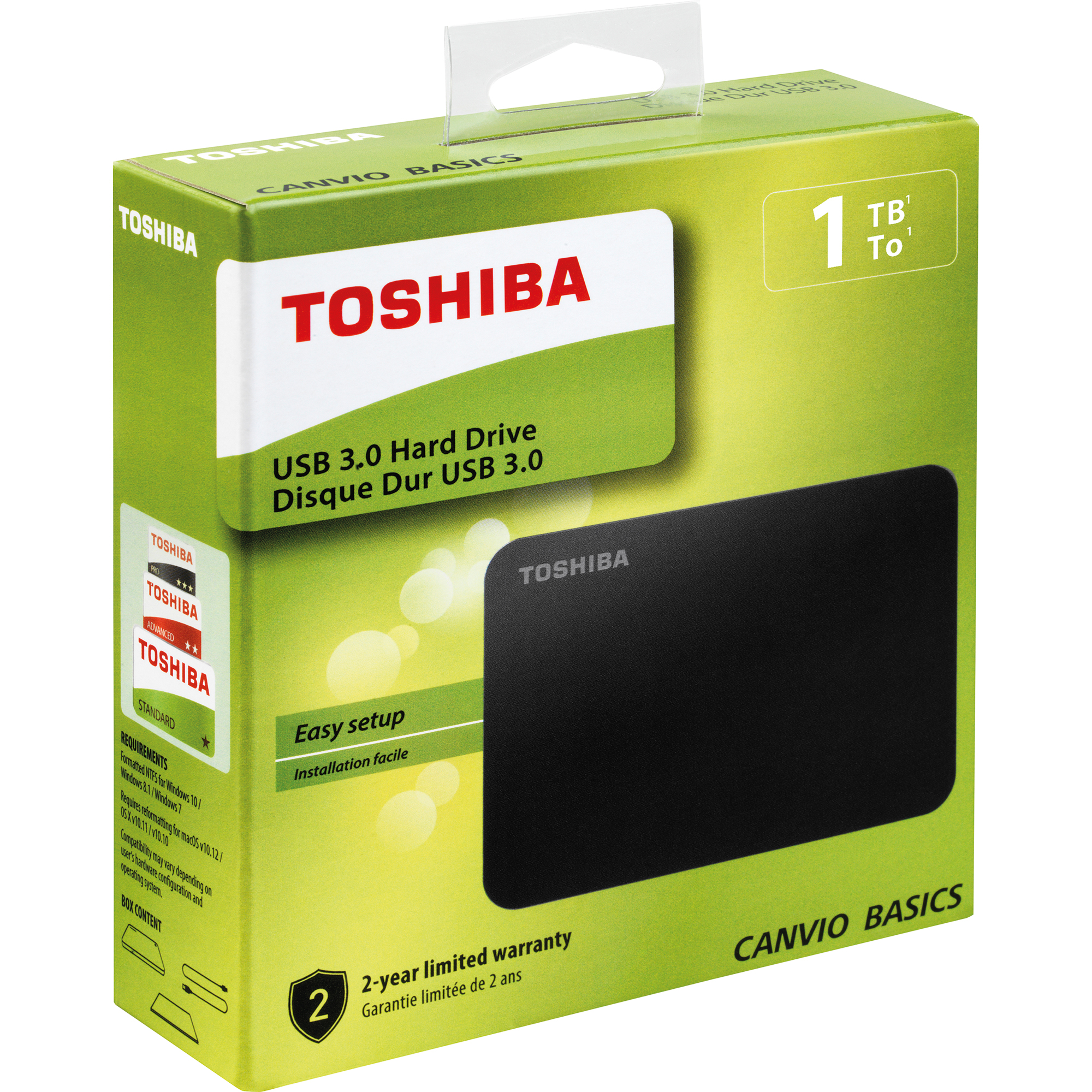 TOSHIBA Festplatte Canvio BASICS HDTB410EK3AA 1TB