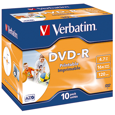 Verbatim DVD-R bedruckbar Jewelcase