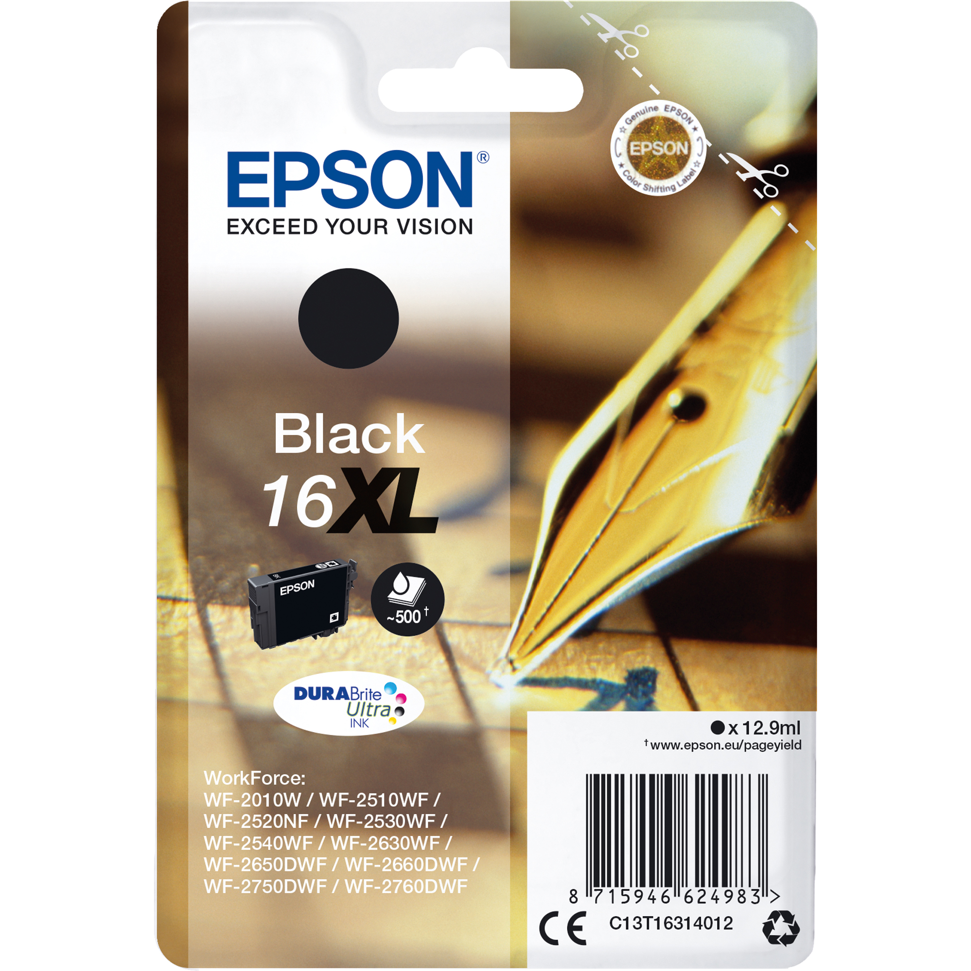 Epson Tintenpatrone 16XL schwarz