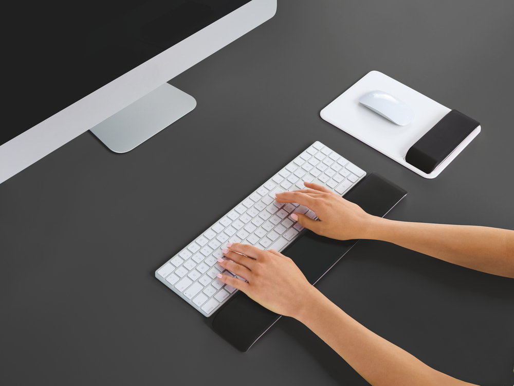 Leitz Tastatur-Handgelenkauflage Ergo WOW schwarz/weiß