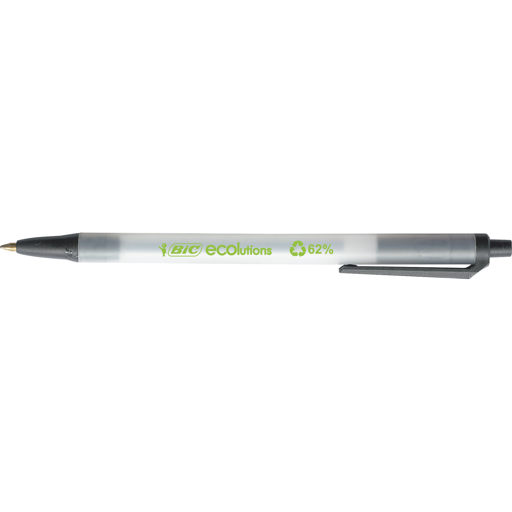 BIC Kugelschreiber ECOlutions® Clic Stic™ transparent Schreibfarbe schwarz schwarz