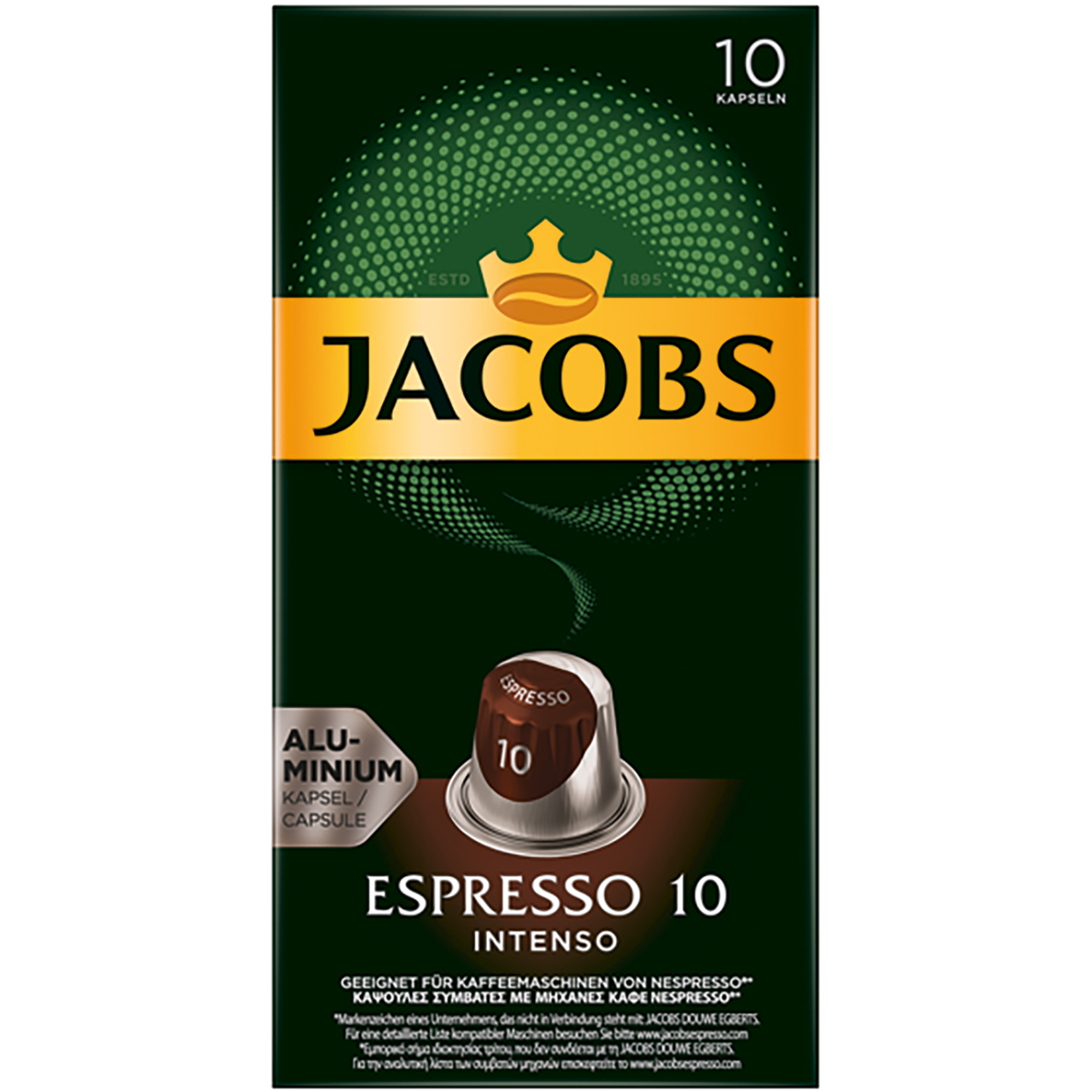 JACOBS Espressokapsel 10 10 x 5,2 g/Pack.