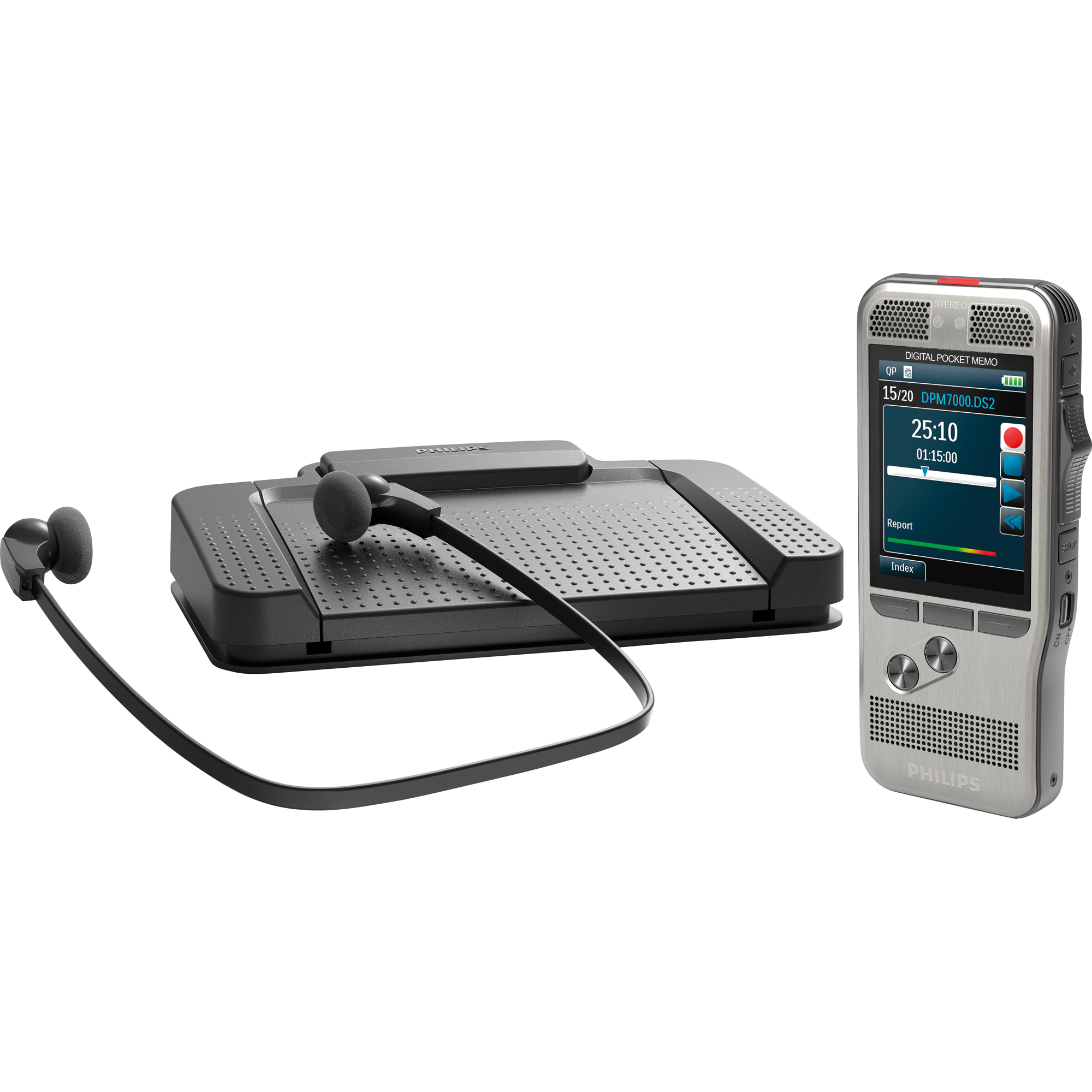 Philips Diktiergerät Digital Pocket Memo Starter Kit DPM 7700