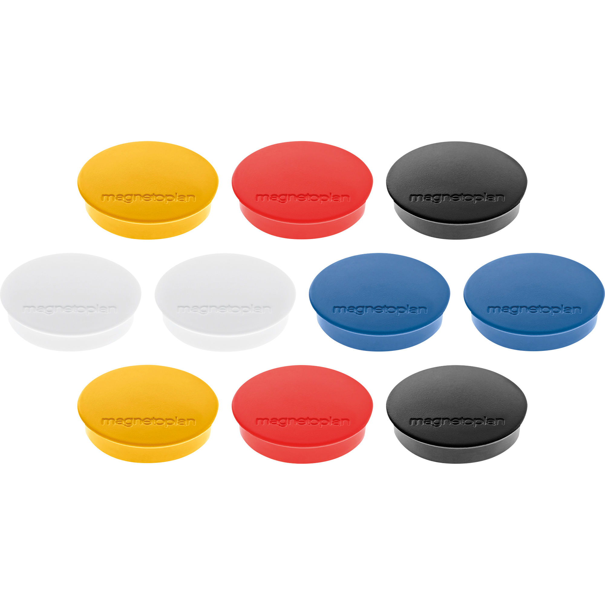 magnetoplan® Magnet Discofix Standard farbig sortiert