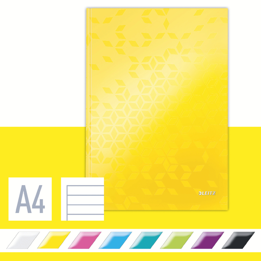 Leitz Notizbuch WOW DIN A4 liniert gelb