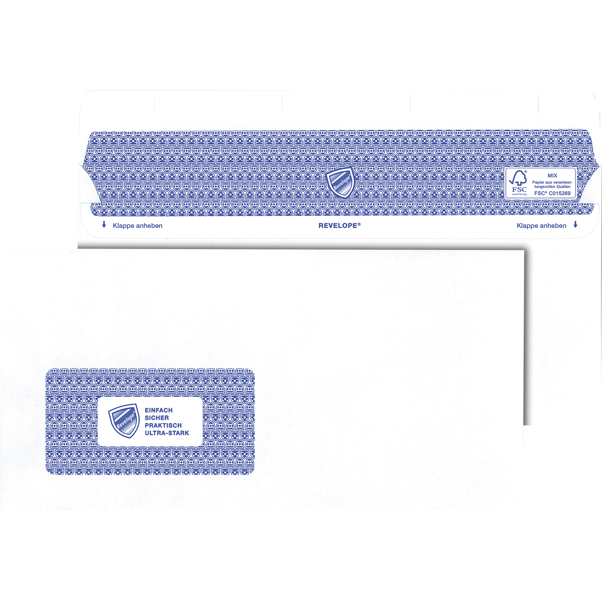 Revelope® Briefumschlag Professional 225 x 112 mm 500 St./Pck. mit Fenster