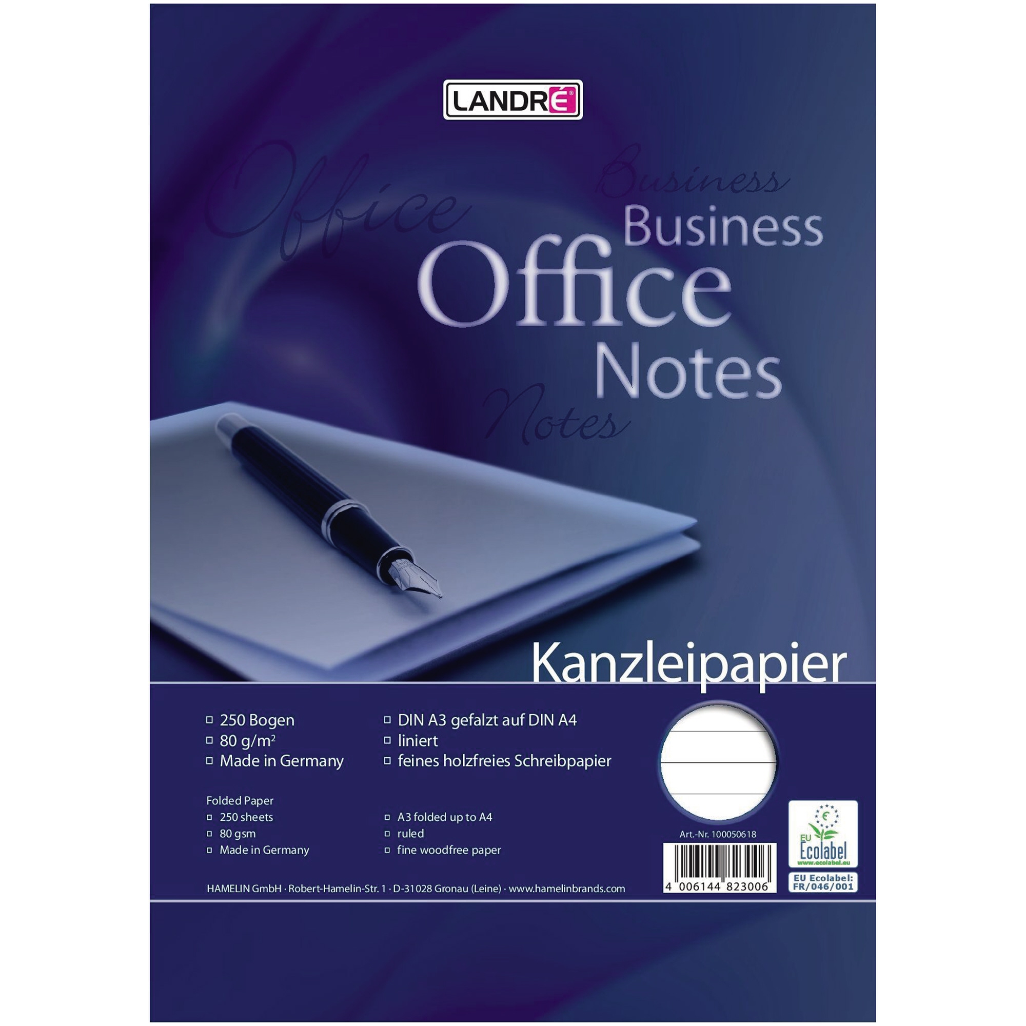 Landré Kanzleipapier Business Office Notes 21