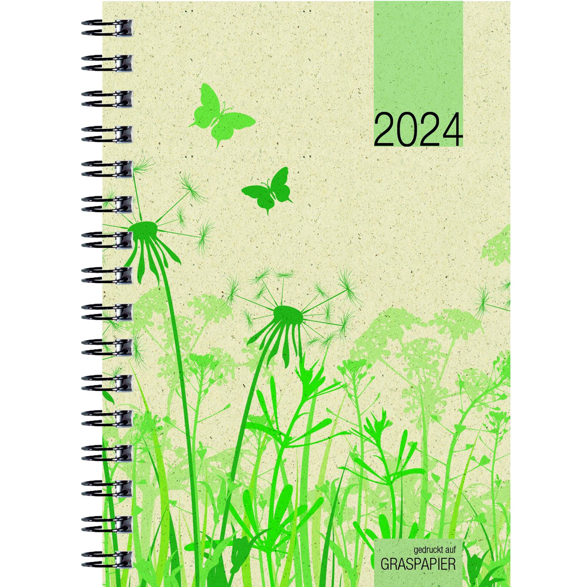 ZETTLER Taschenkalender aus Graspapier 639