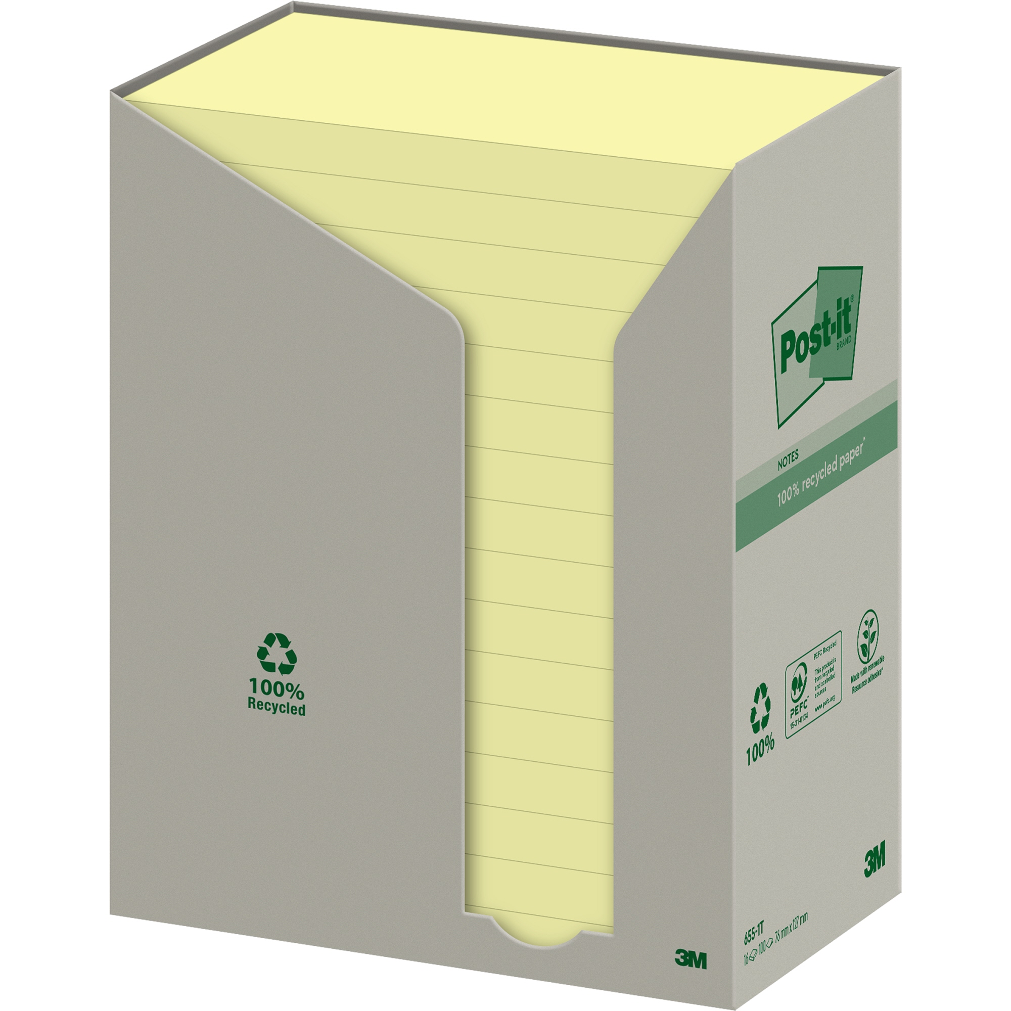 Post-it® Haftnotiz Recycling Notes Tower 16 Block/Pack.