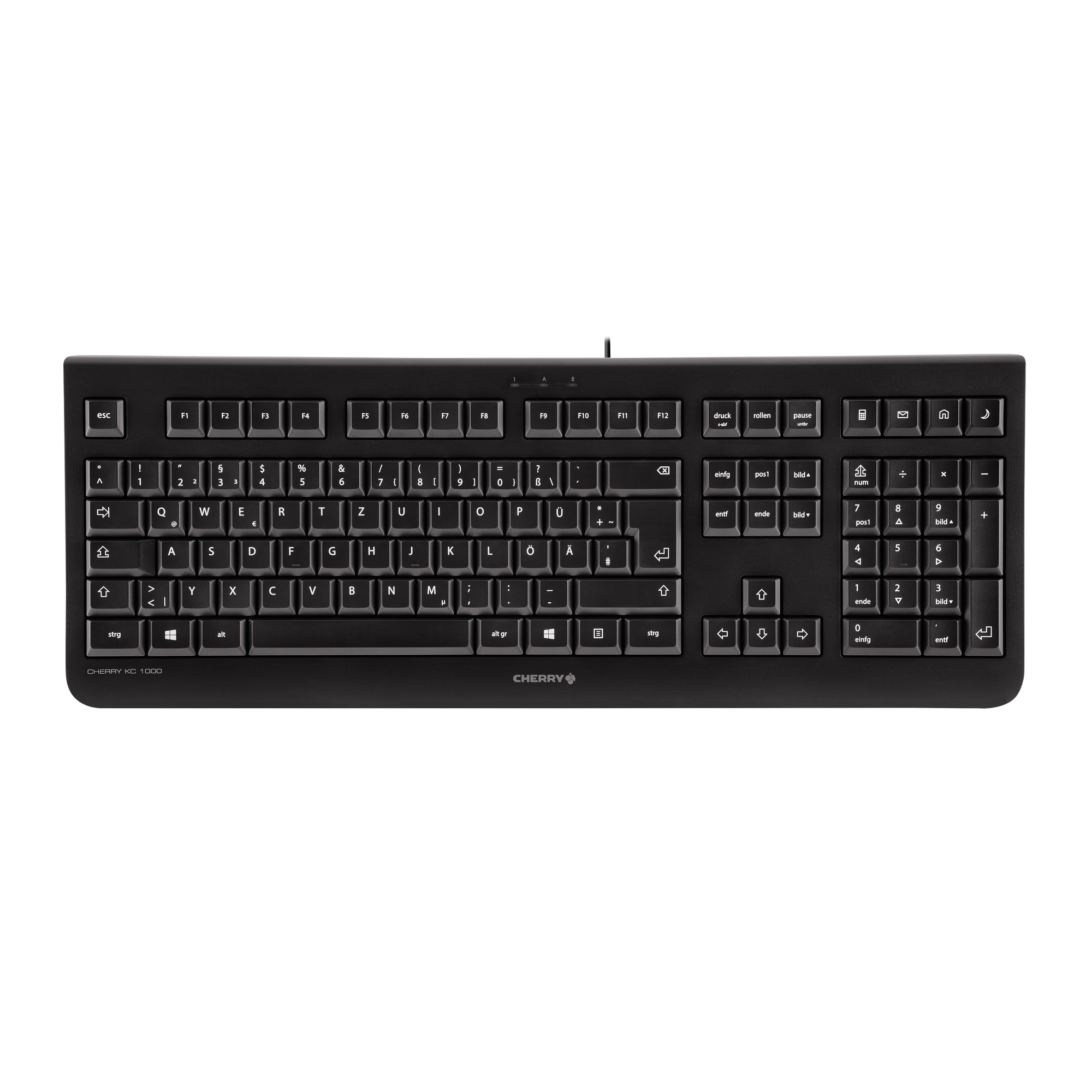 CHERRY Tastatur KC 1000 schwarz