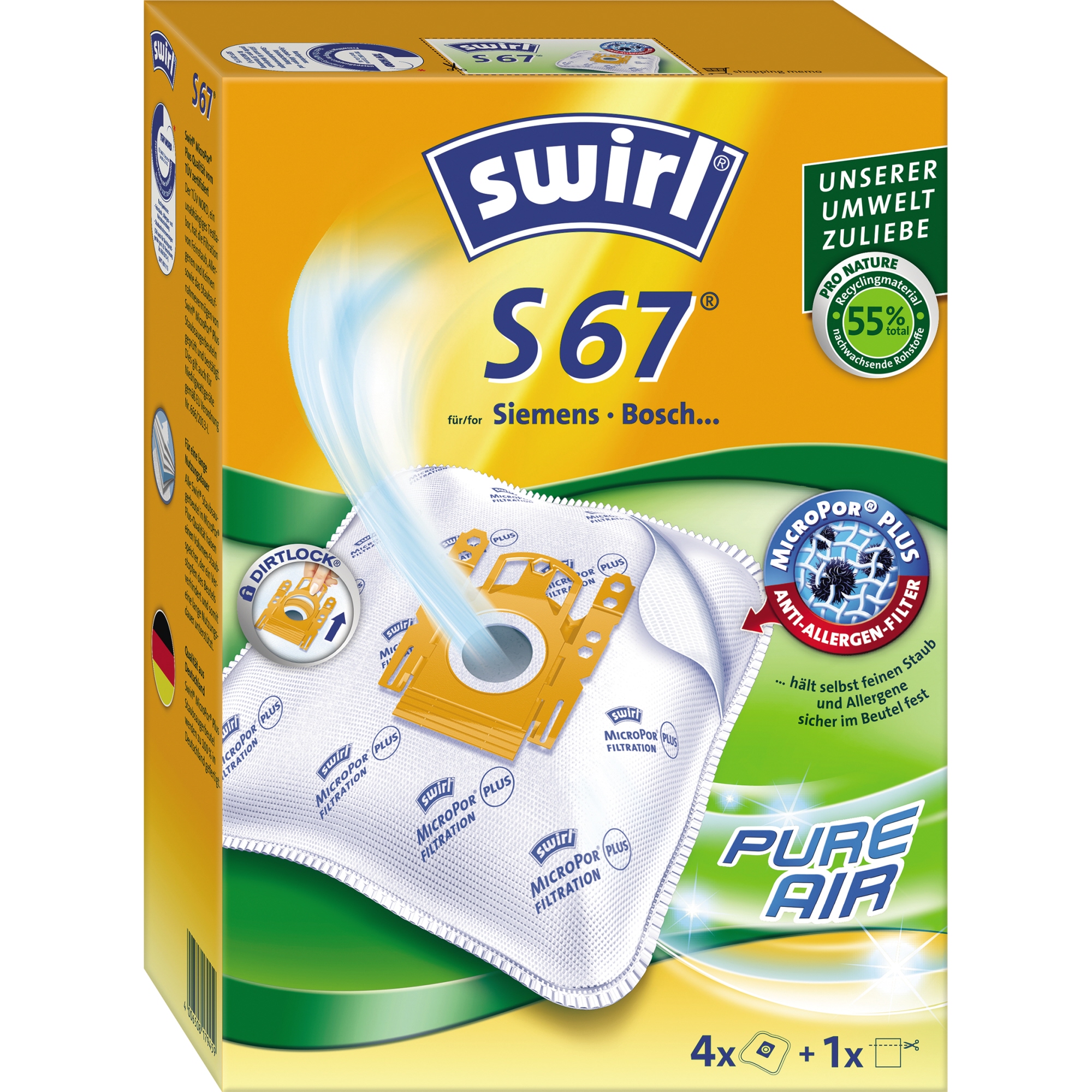 Swirl® Staubsaugerbeutel S 67