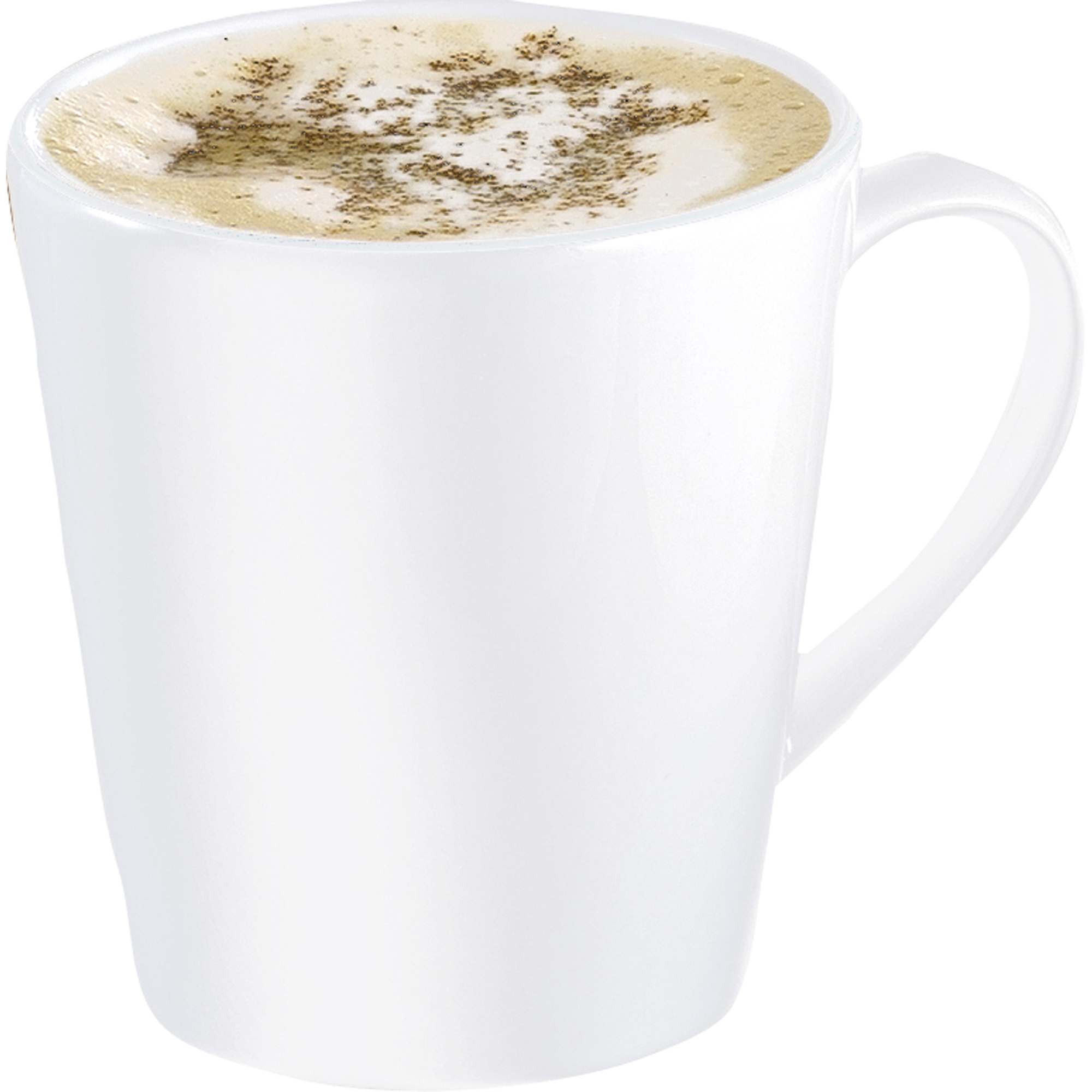 Kaffeebecher Porzellan weiß