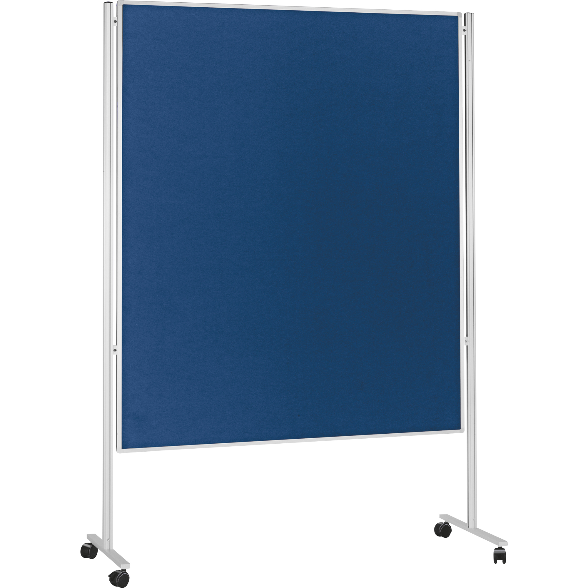 magnetoplan® Moderationstafel mobil 120x150cm Filz Alurahmen blau