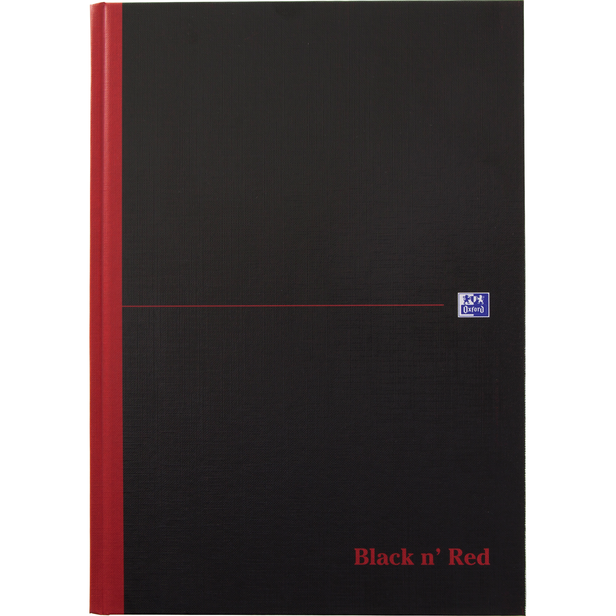 Oxford Notizbuch Black n Red kariert