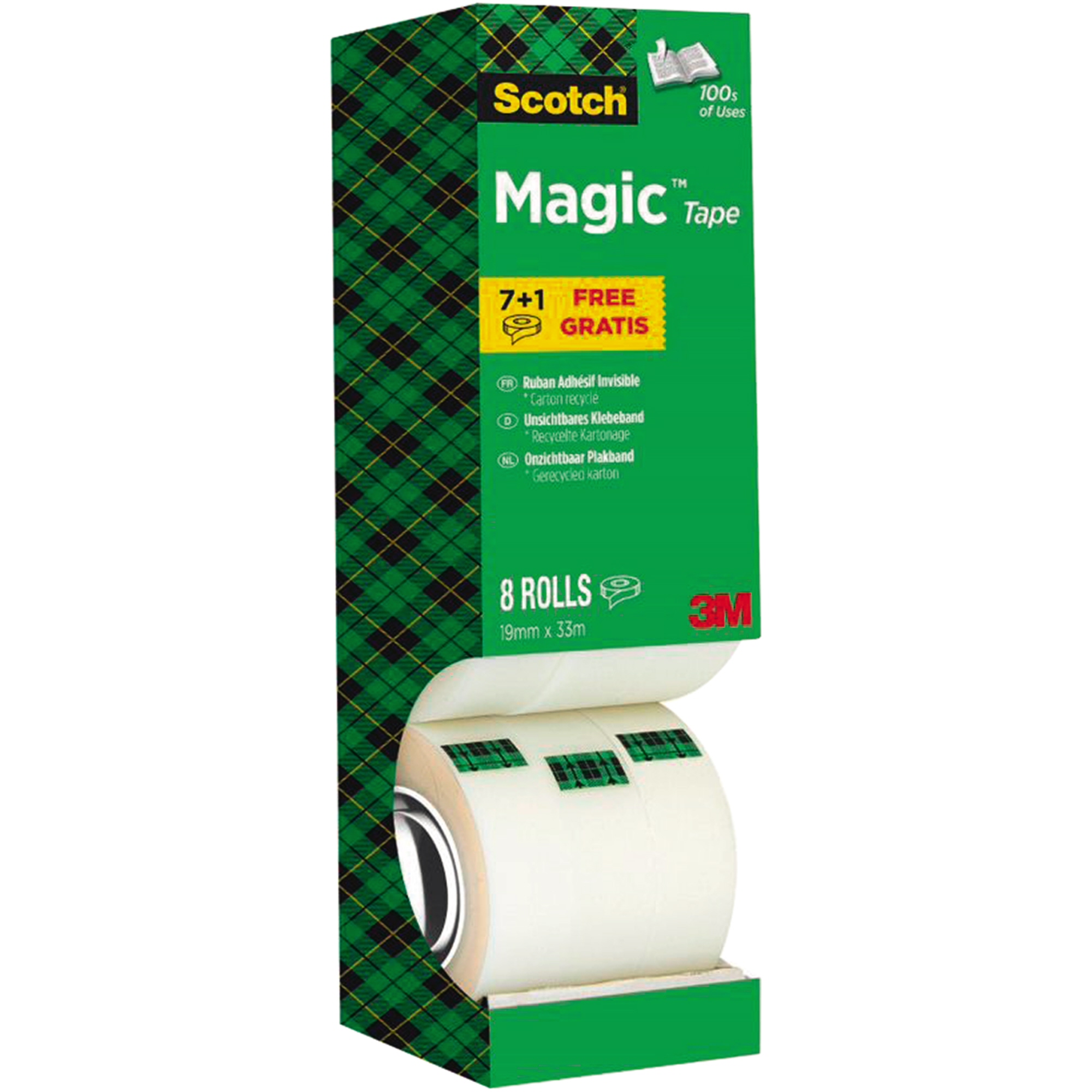 Scotch® Klebefilm Magic™ 810 19mm 8 Rl./Pack.